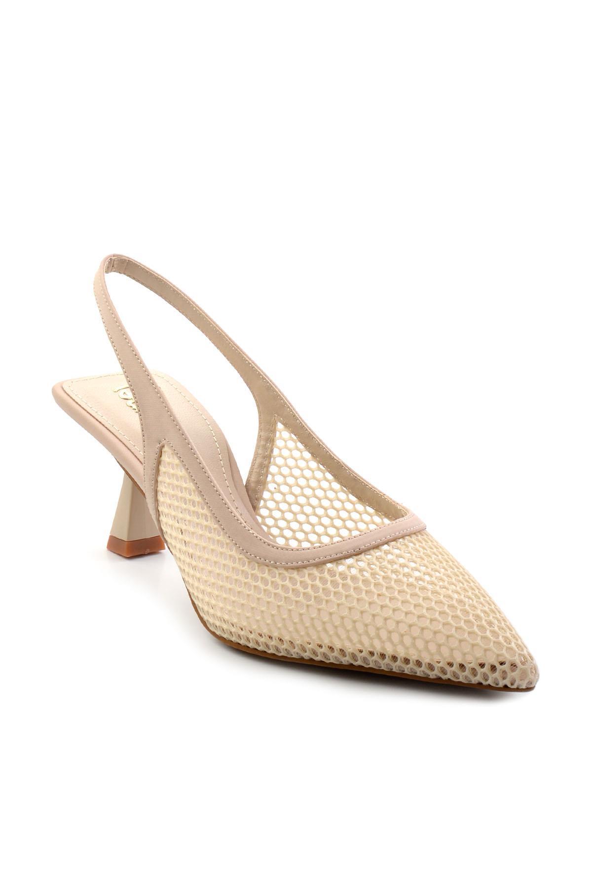 Bej  Kadın Klasik Topuklu Ayakkabı K01231481522