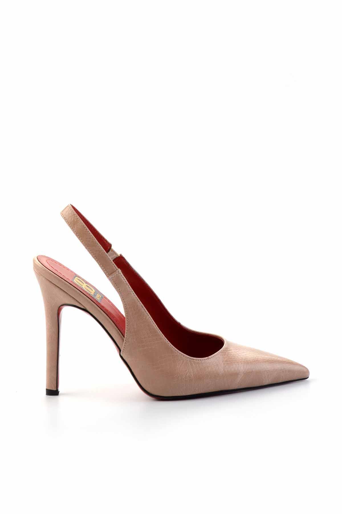 Bej  Kadın Klasik Topuklu Ayakkabı K01455018207