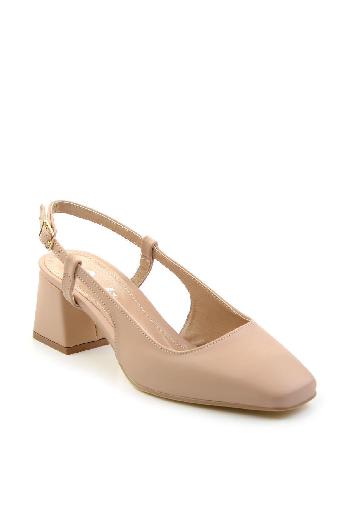 Bej  Kadın Klasik Topuklu Ayakkabı K01992152809