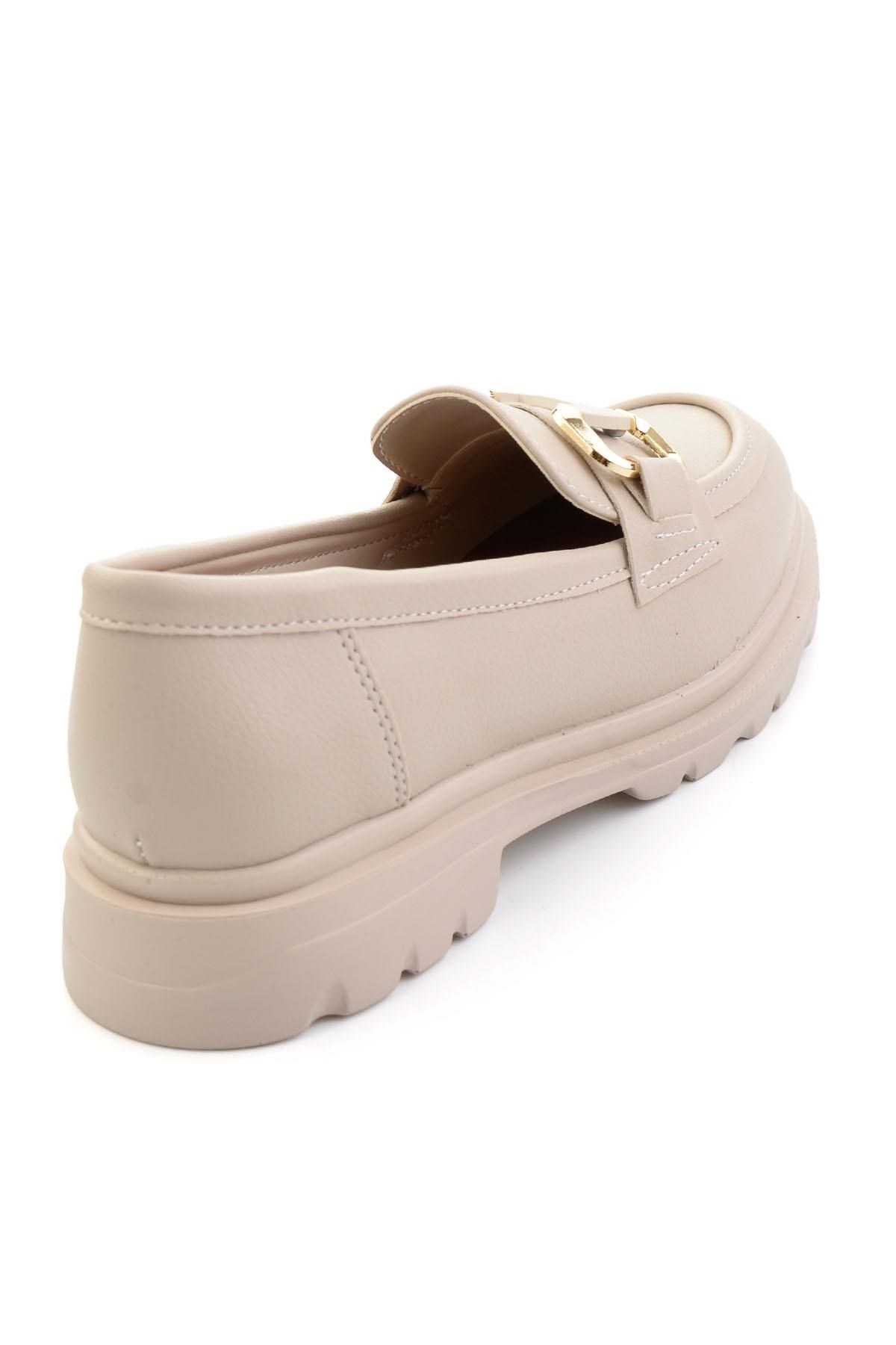 Bej  Kadın Loafer Ayakkabı K01179002009