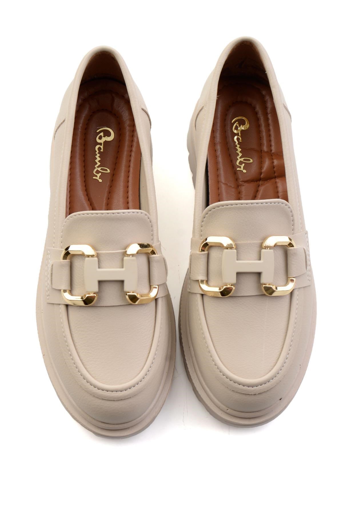 Bej  Kadın Loafer Ayakkabı K01179002009