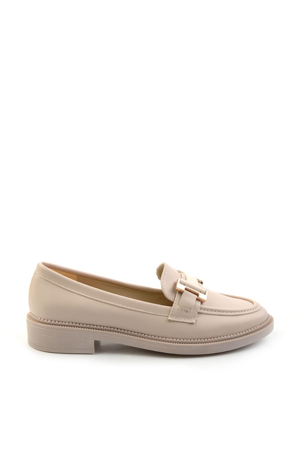 Bej  Kadın Loafer Ayakkabı K01216100009