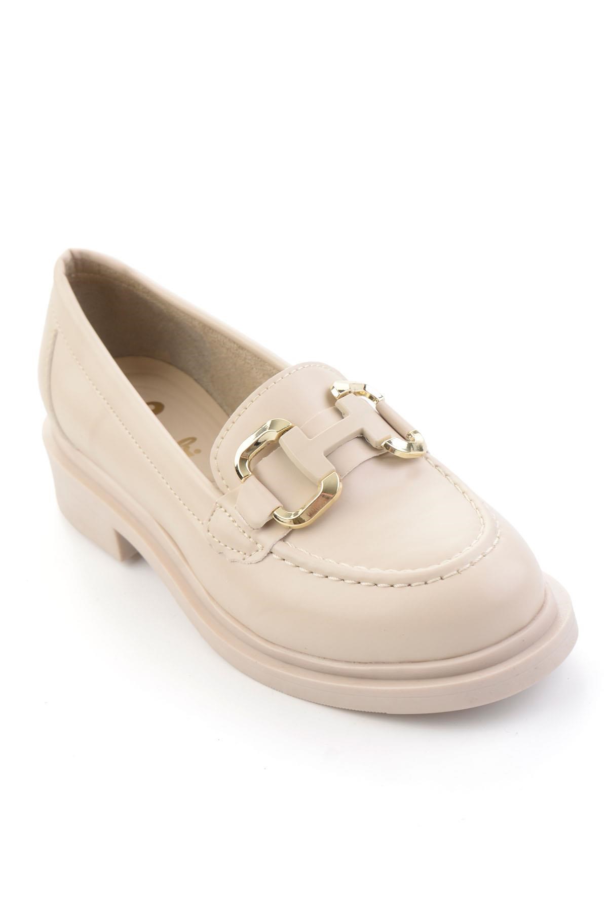 Bej  Kadın Loafer Ayakkabı K01257068209
