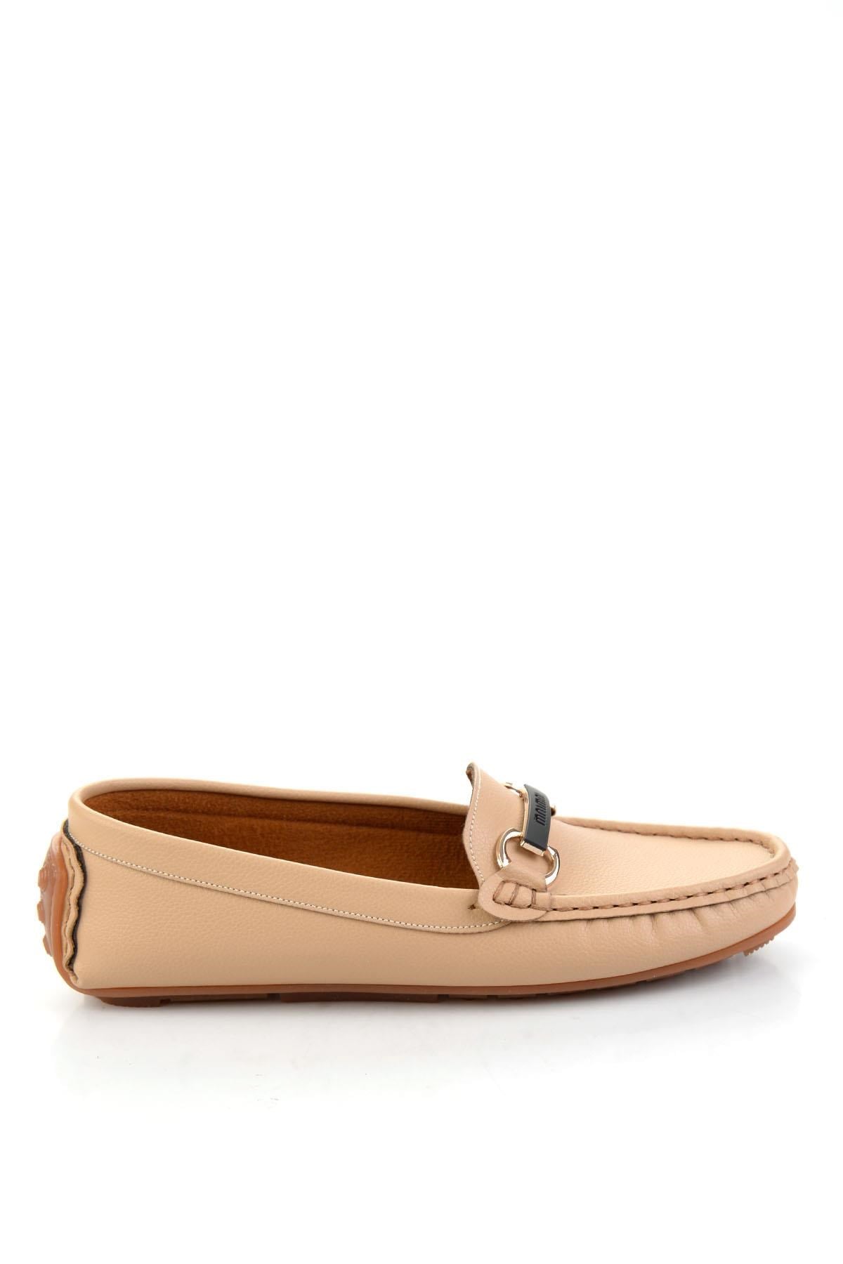 Bej  Kadın Loafer Ayakkabı K01309100509