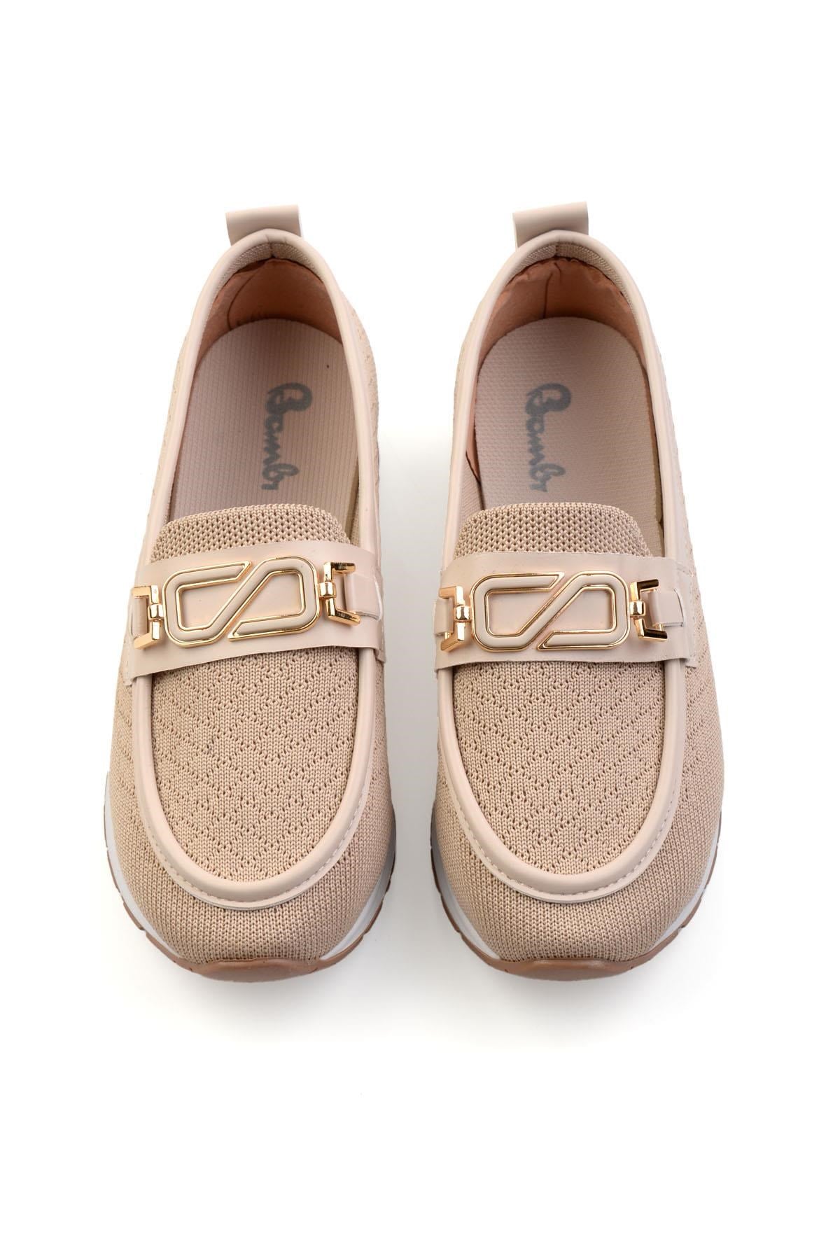 Bej  Kadın Loafer Ayakkabı K01311000482