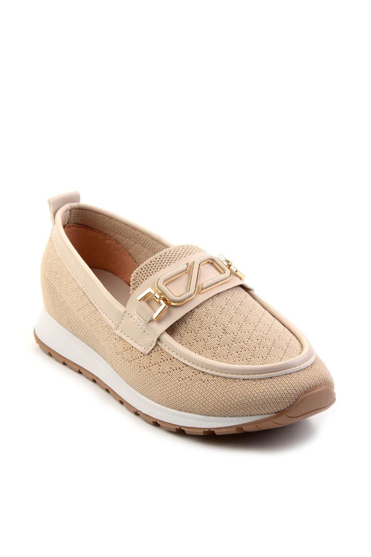 Bej  Kadın Loafer Ayakkabı K01311000482