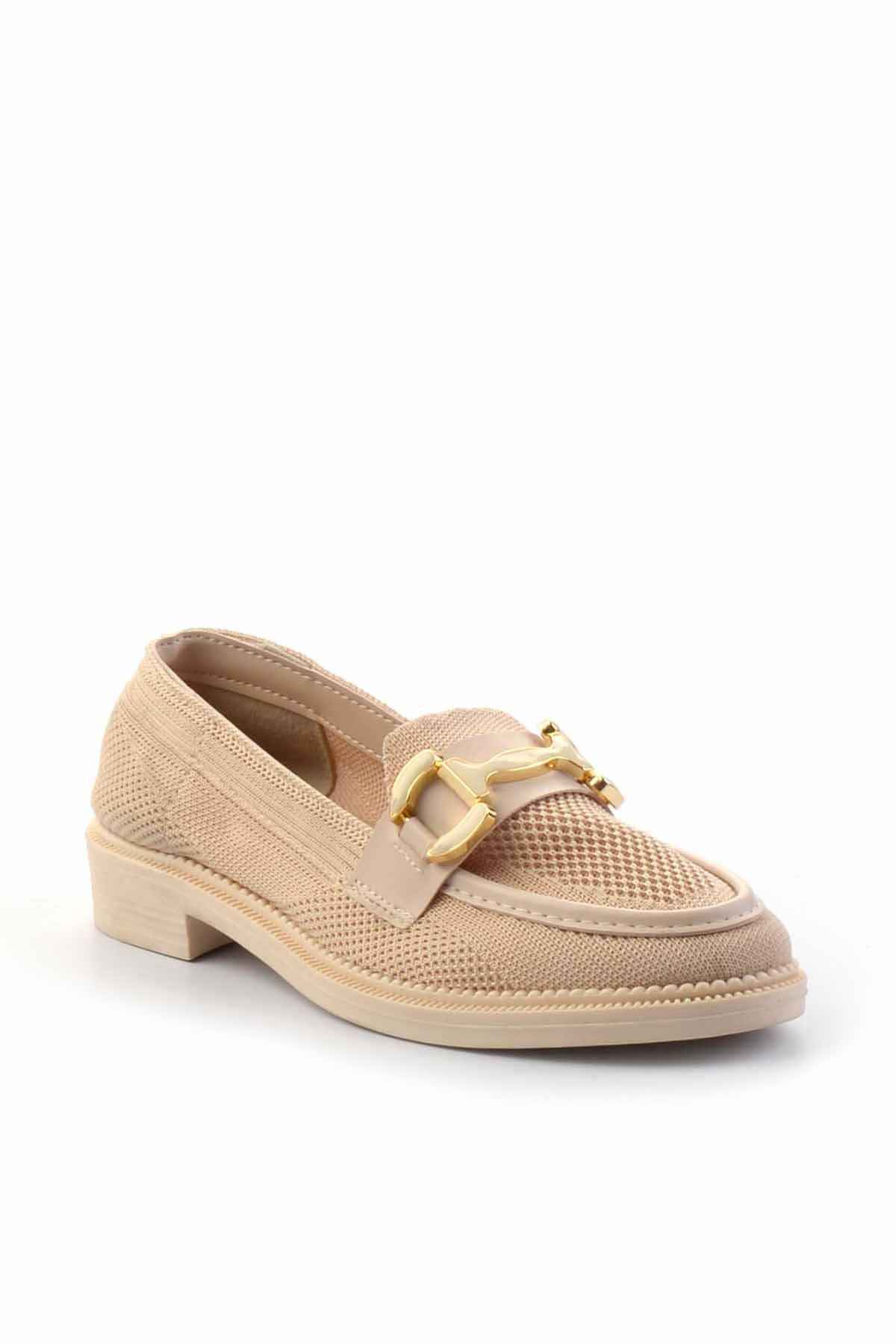 Bej  Kadın Loafer Ayakkabı K01362245682
