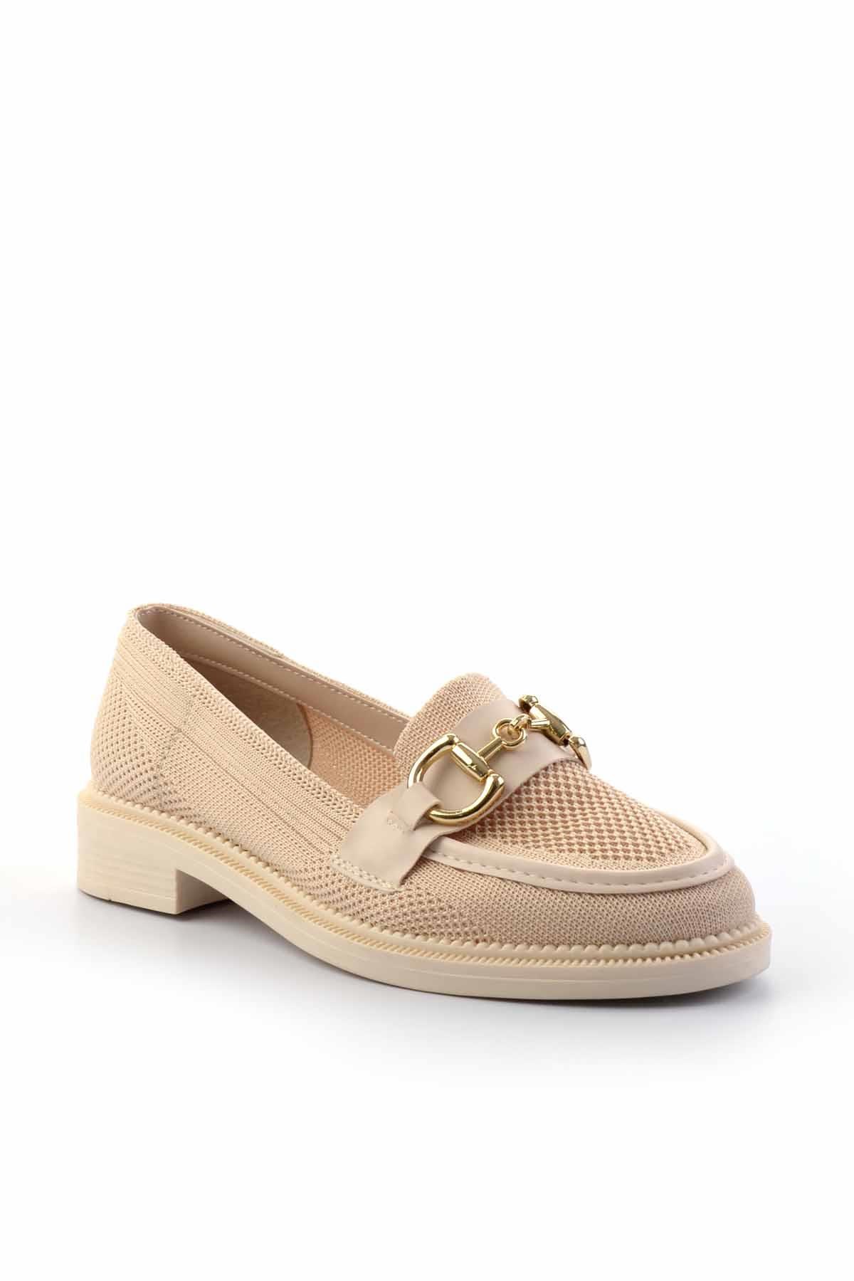Bej  Kadın Loafer Ayakkabı K01362245882