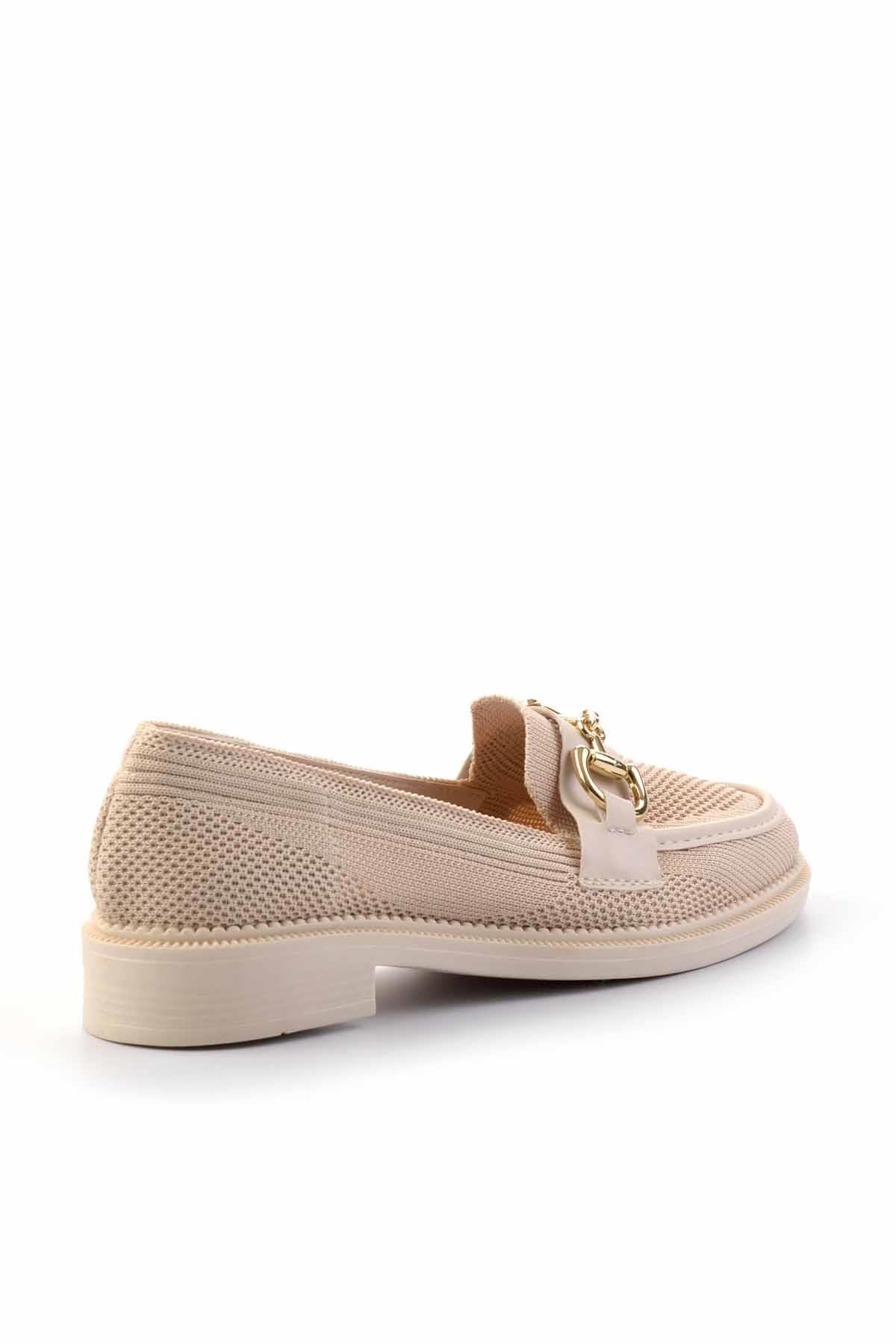Bej  Kadın Loafer Ayakkabı K01362245882
