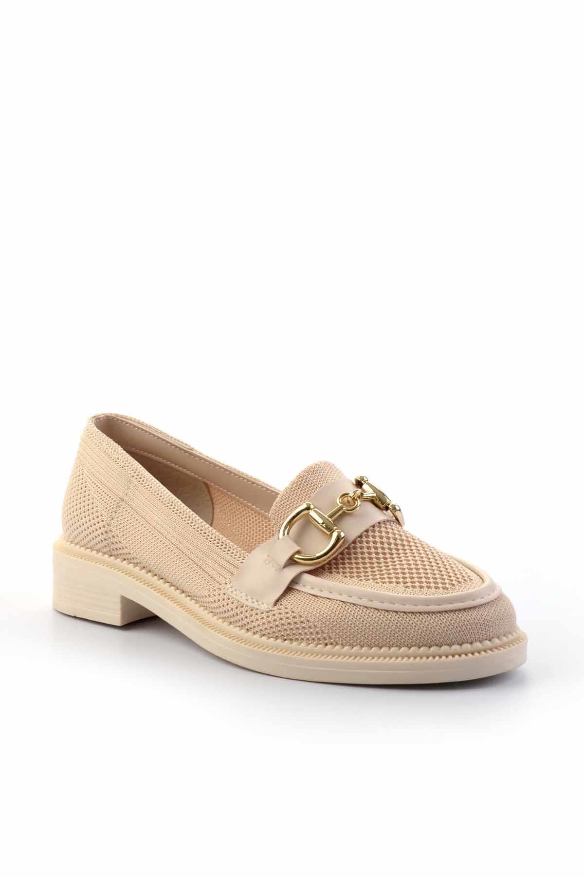 Bej  Kadın Loafer Ayakkabı K01362245882