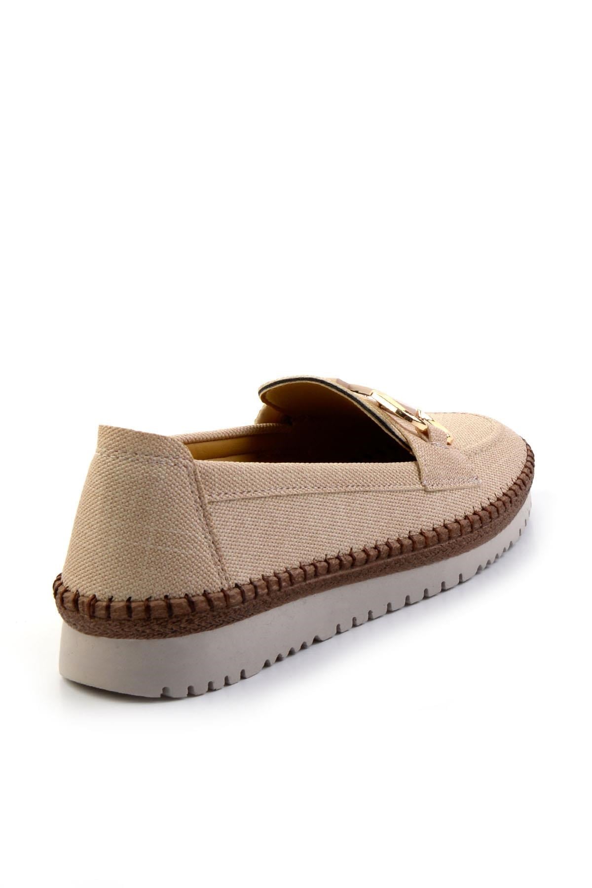 Bej  Kadın Loafer Ayakkabı K01536194009
