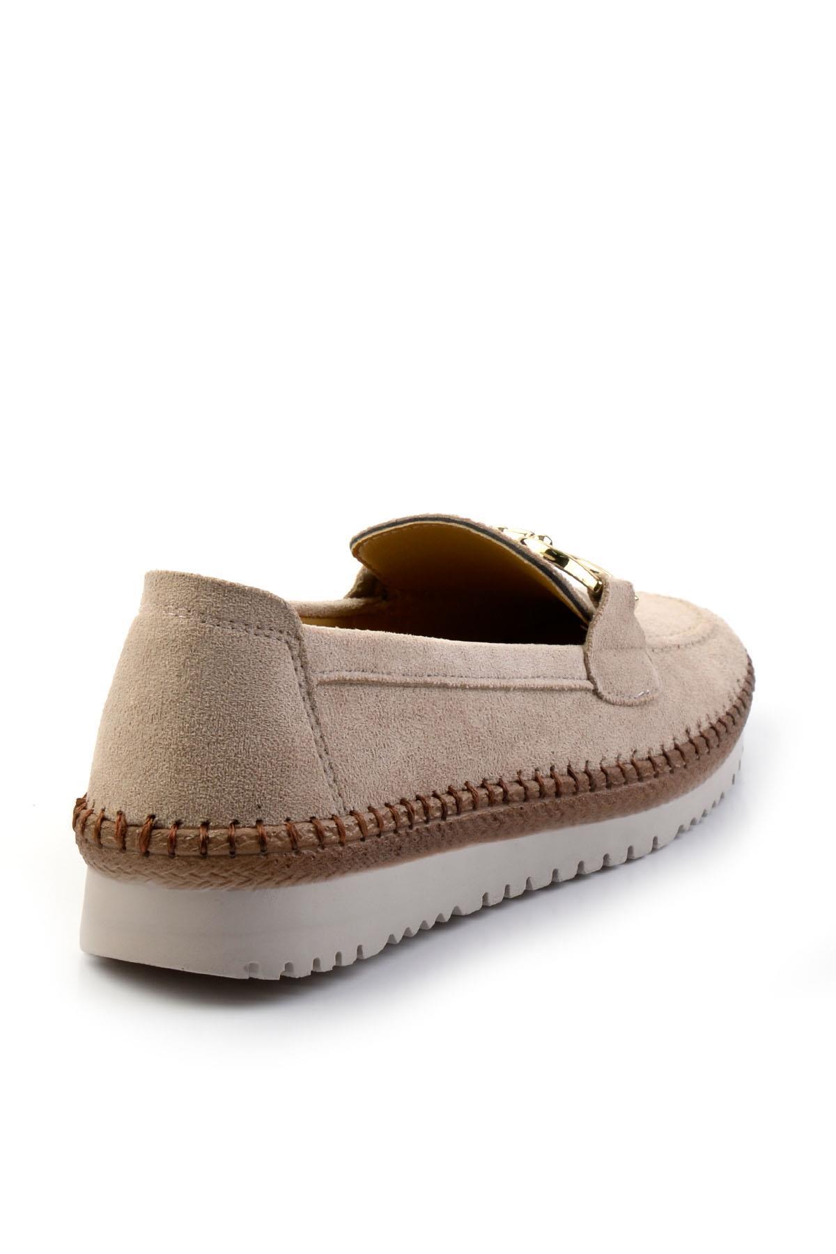 Bej  Kadın Loafer Ayakkabı K01536201002