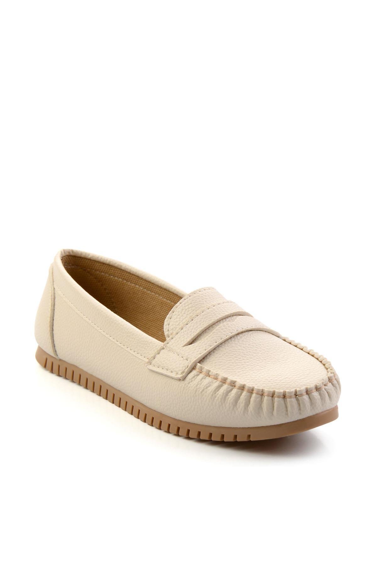 Bej  Kadın Loafer Ayakkabı K01542010909