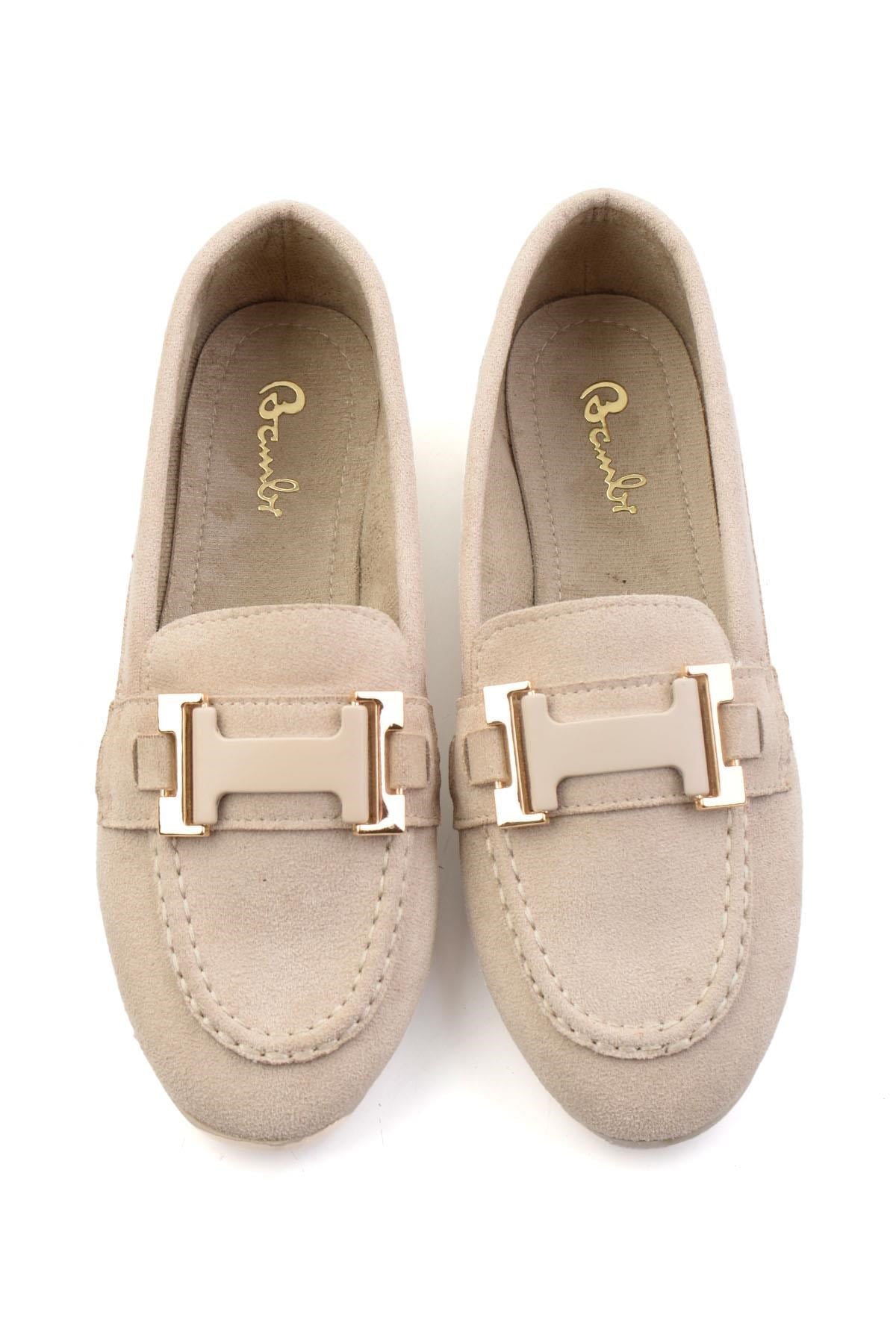 Bej  Kadın Loafer Ayakkabı K01542380672