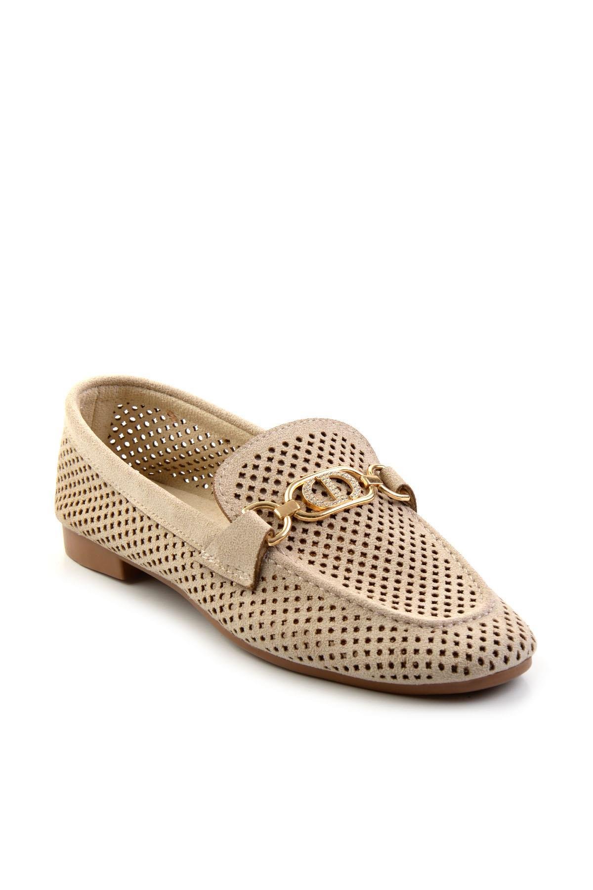 Bej  Kadın Loafer Ayakkabı K01688010902