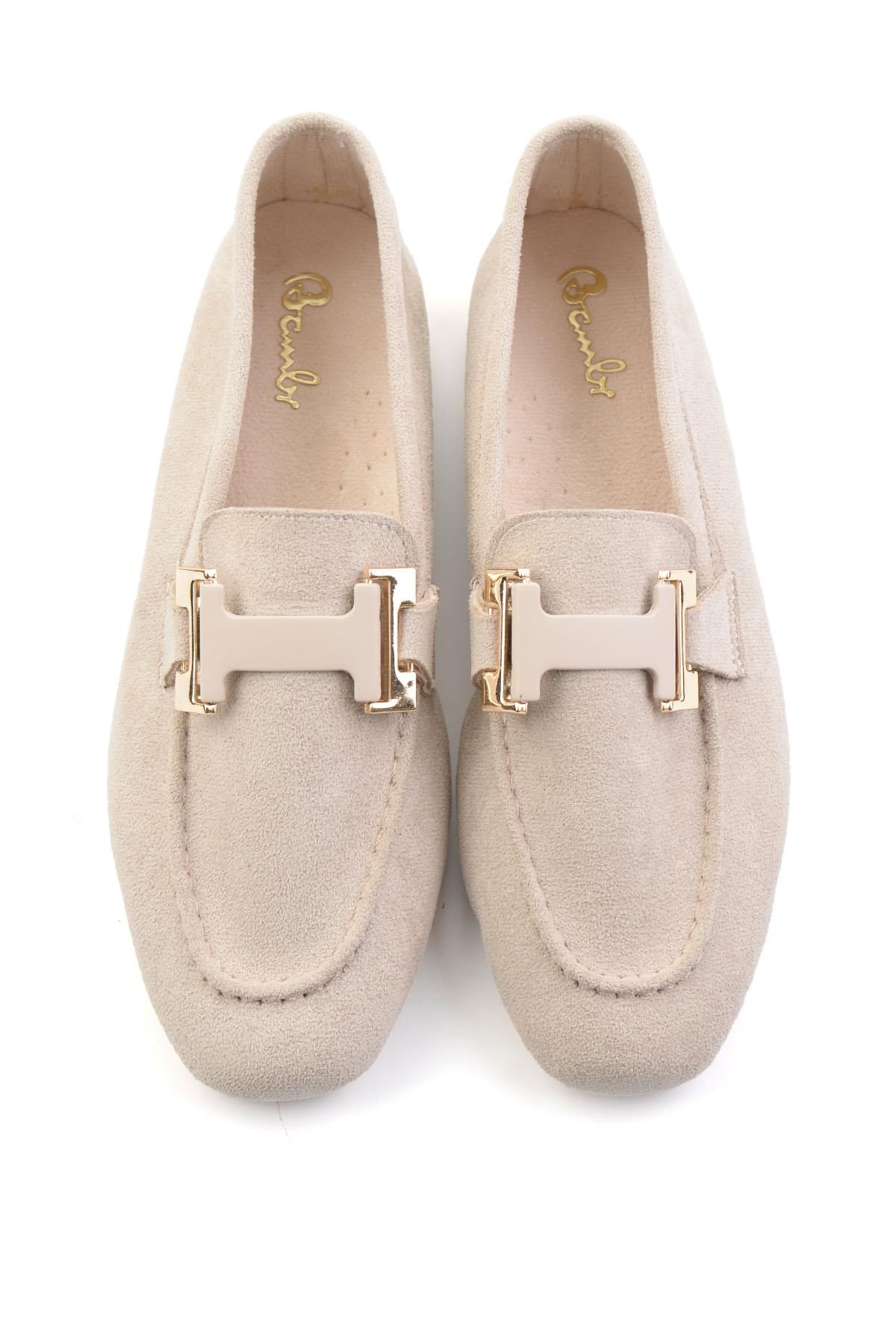 Bej  Kadın Loafer Ayakkabı K01688012272