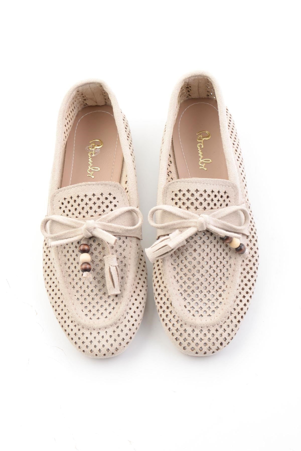 Bej  Kadın Loafer Ayakkabı K01688012772
