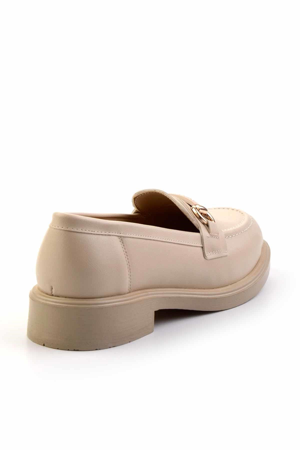 Bej  Kadın Loafer Ayakkabı K01714130009