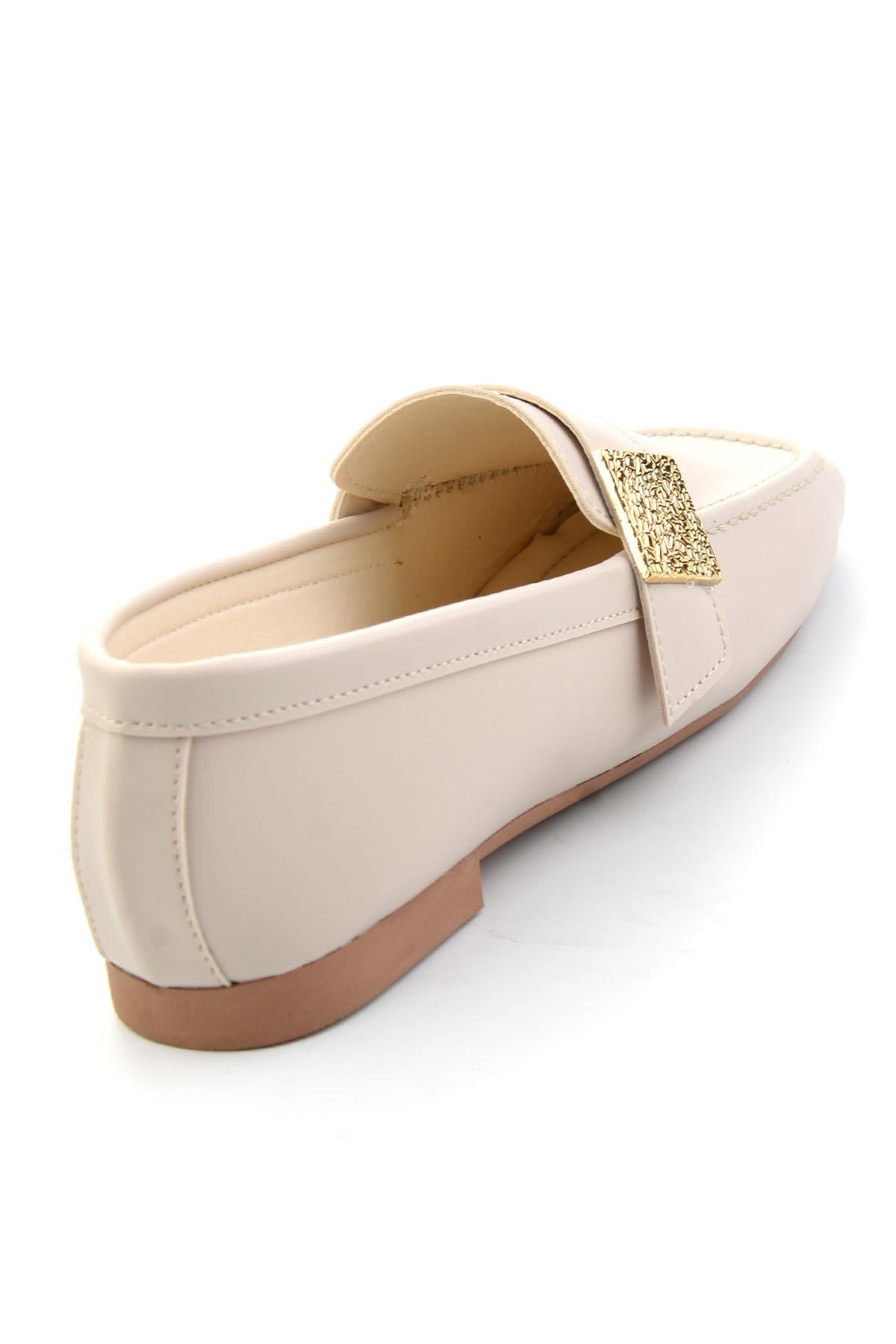 Bej  Kadın Loafer Ayakkabı K01879251409