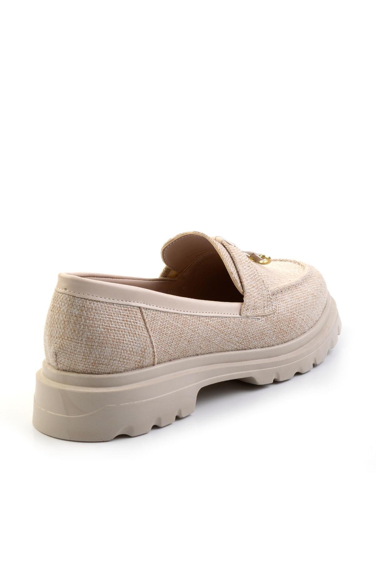 Bej  Kadın Loafer Ayakkabı K01997010518