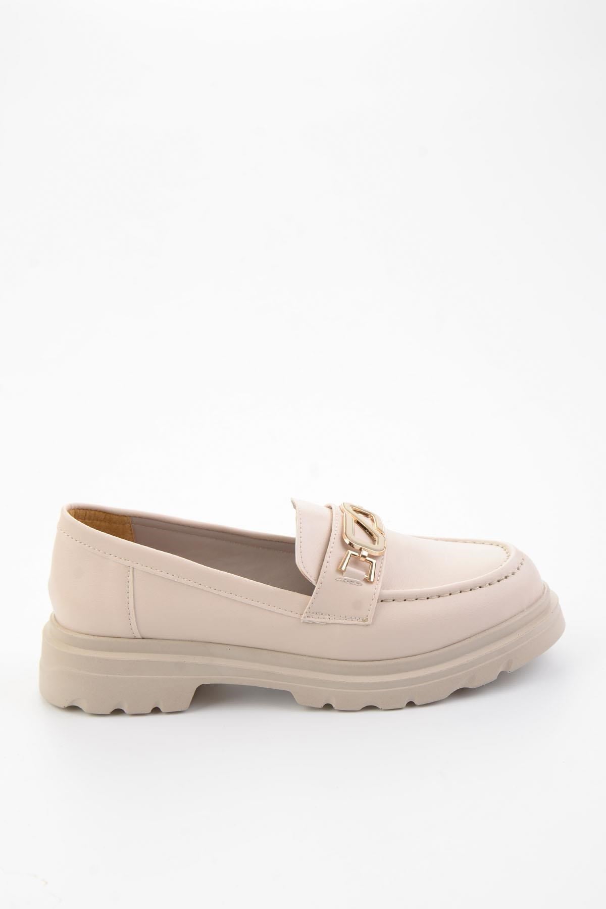 Bej  Kadın Loafer Ayakkabı K01997010609
