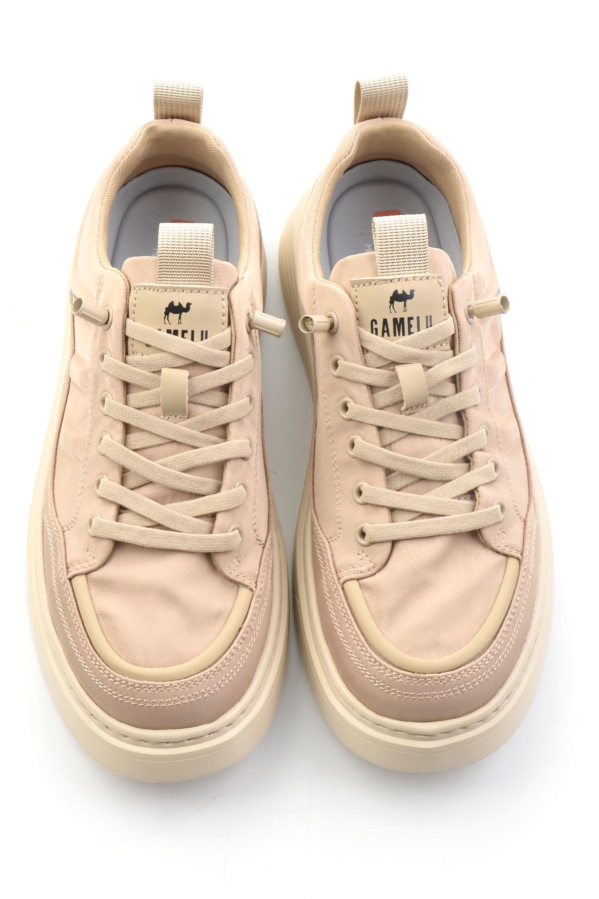 Bej Keten  Erkek Sneaker E01175521118