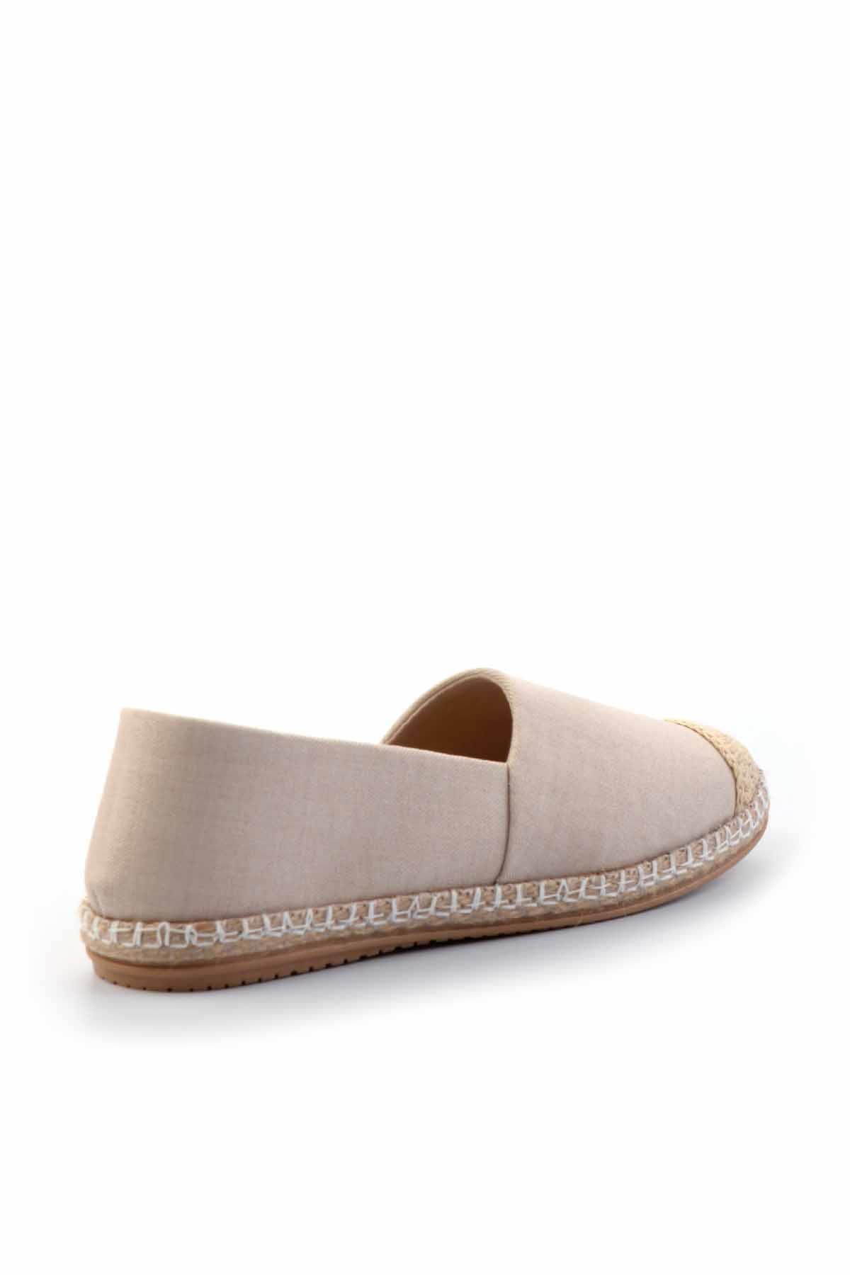 Bej Keten  Kadın Espadril K01125010018
