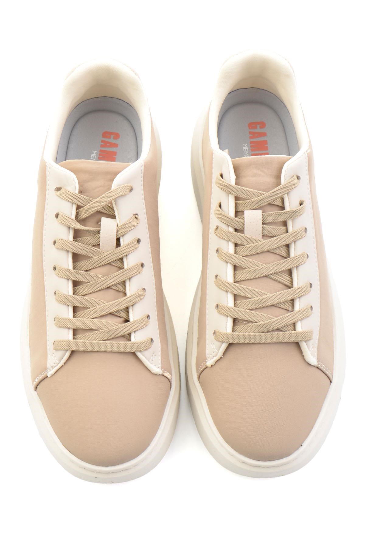 Bej Kumaş  Erkek Sneaker E01175560804