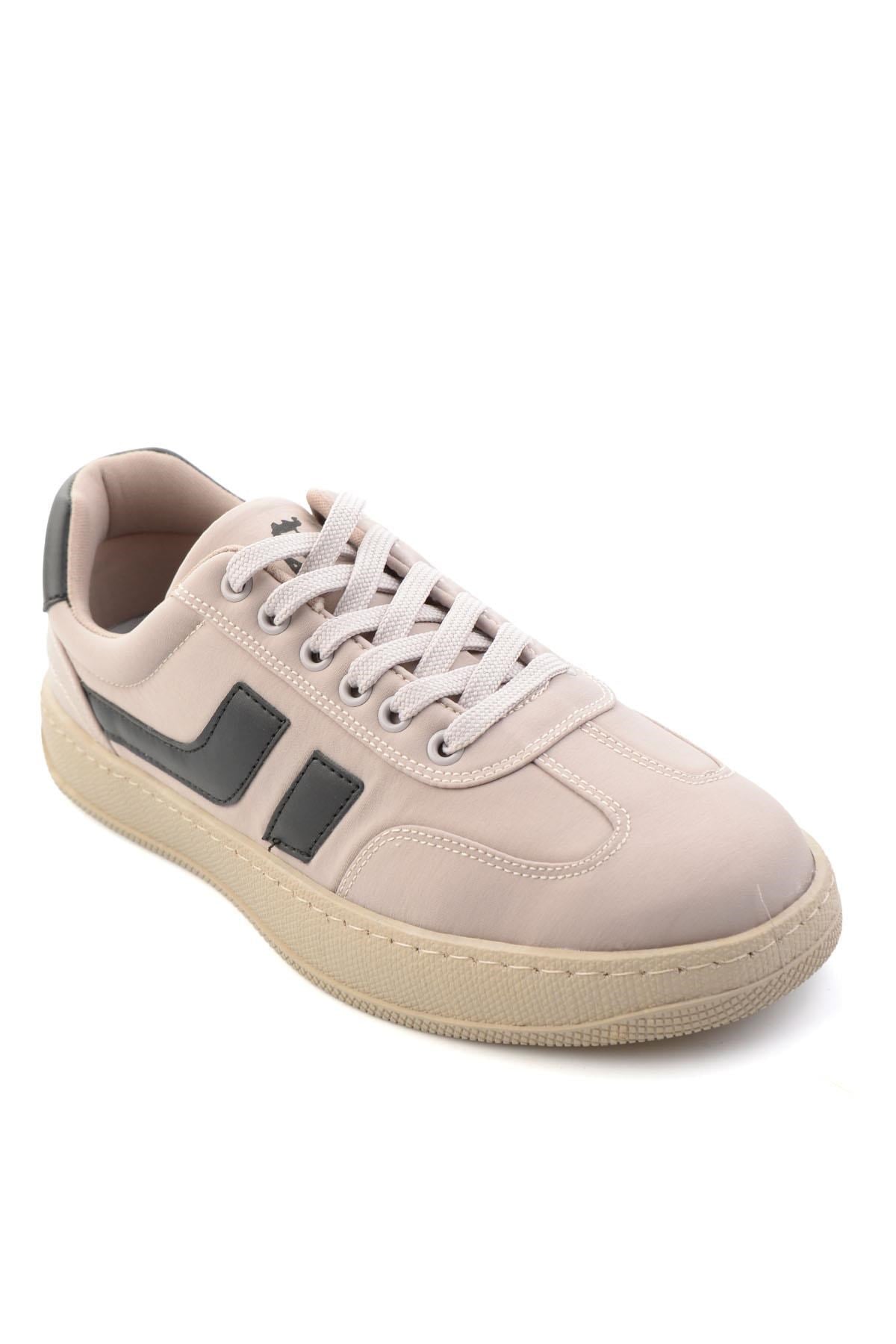 Bej Kumaş  Erkek Sneaker E01175560904