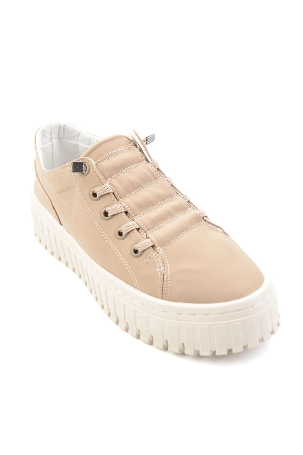Bej Kumaş  Kadın Sneaker K01175128004