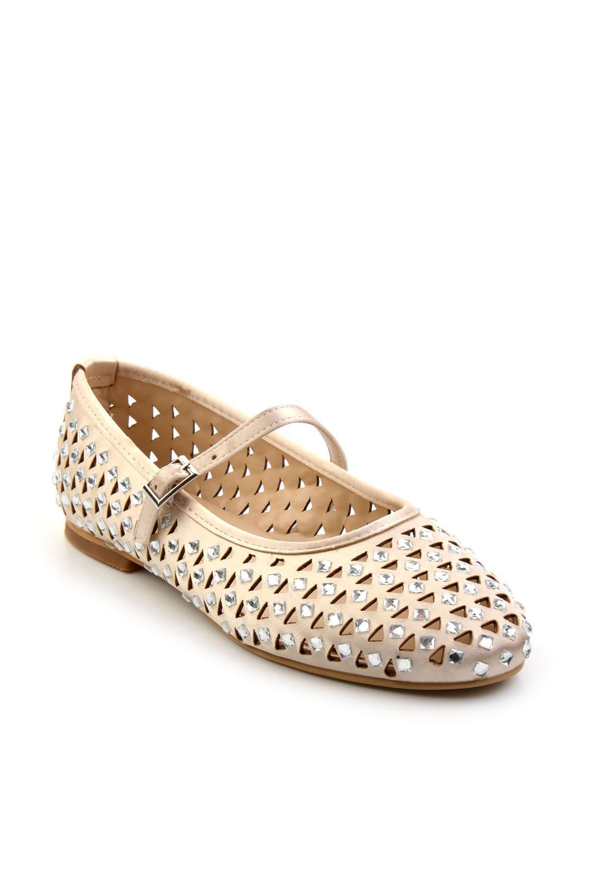 Bej Lame  Kadın Babet K01246151787