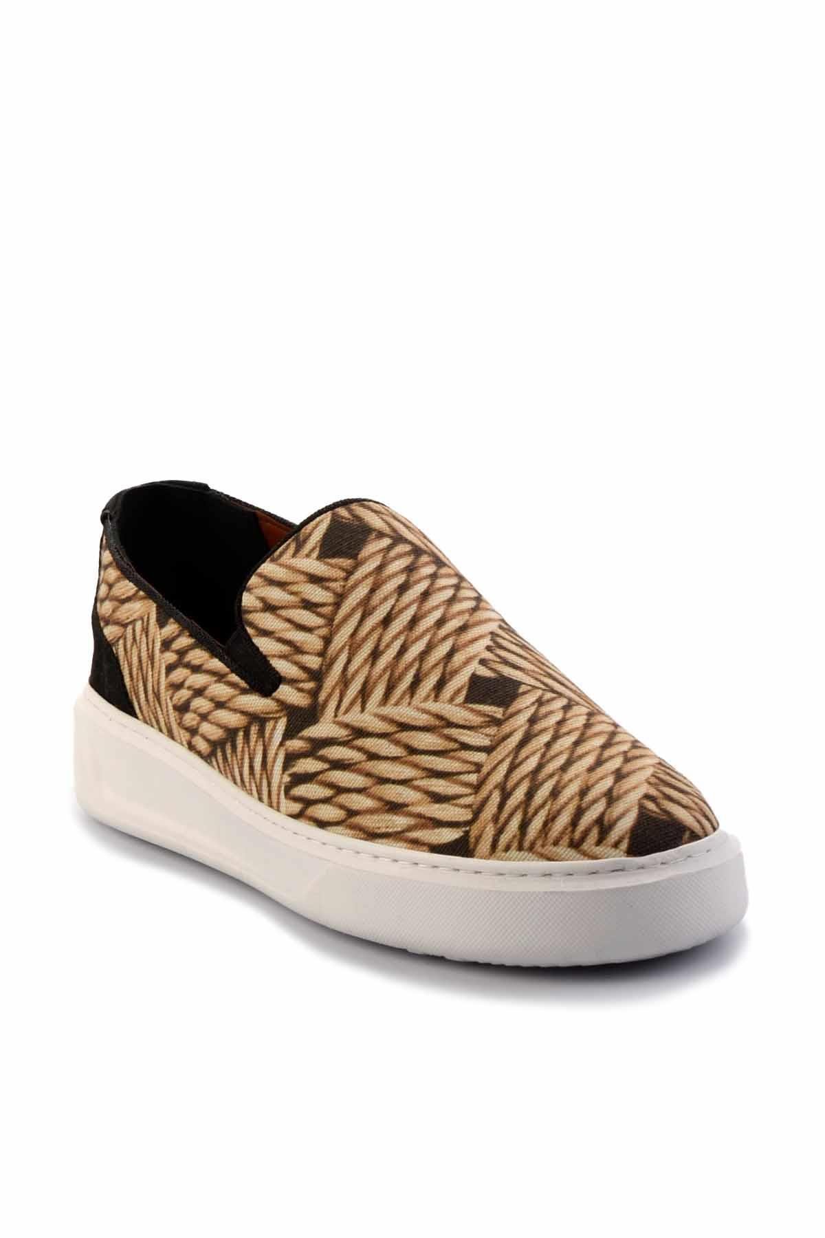 Bej Leather Erkek Casual Ayakkabı E01378002204