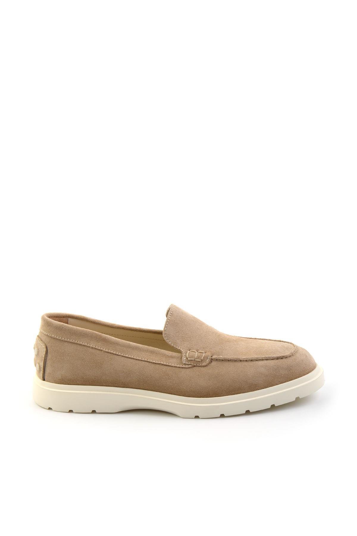 Bej Leather Erkek Loafer Ayakkabı E01087112702