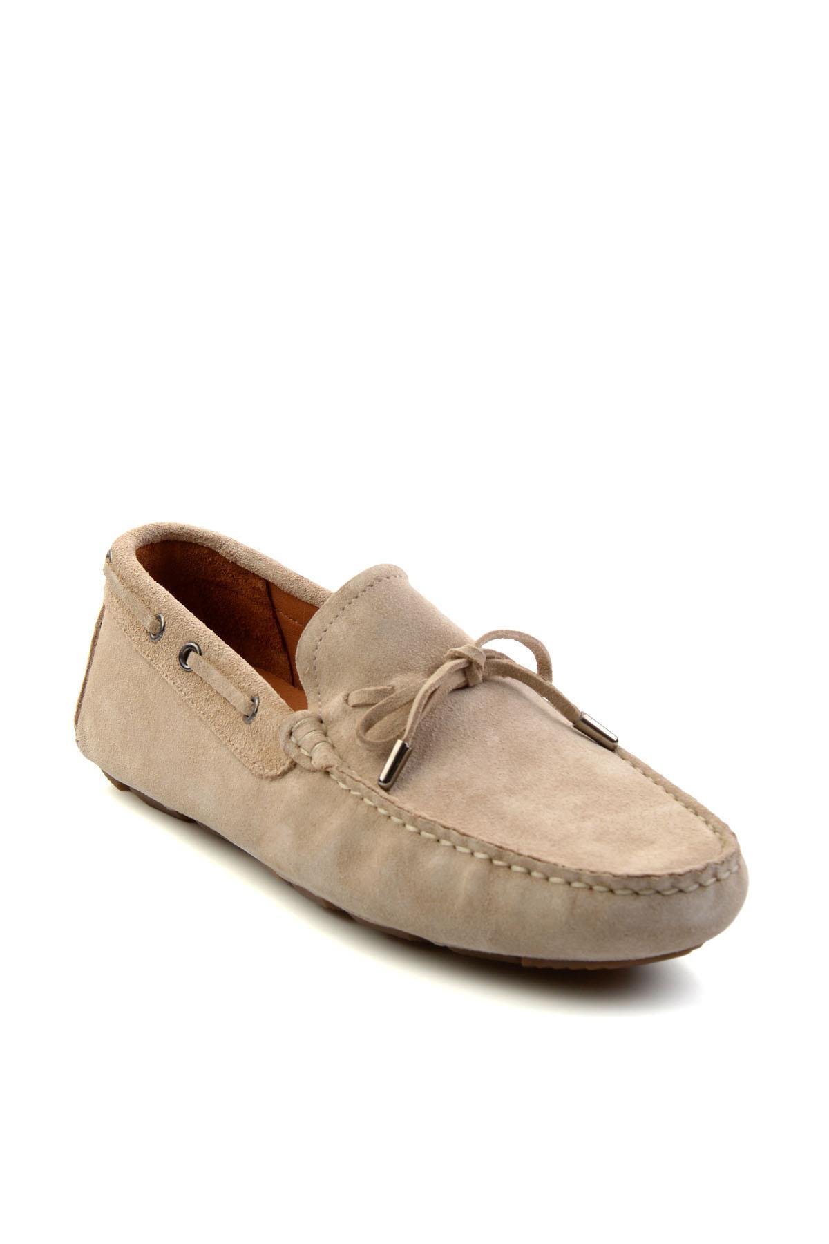 Bej Leather Erkek Loafer Ayakkabı E01502202402