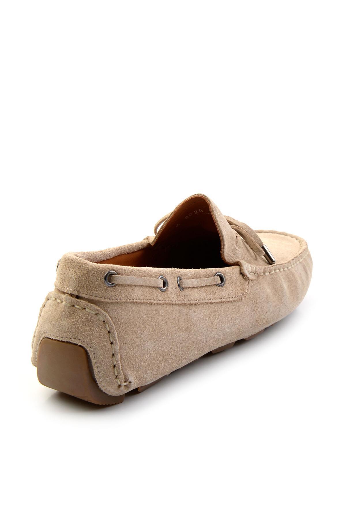 Bej Leather Erkek Loafer Ayakkabı E01502202402