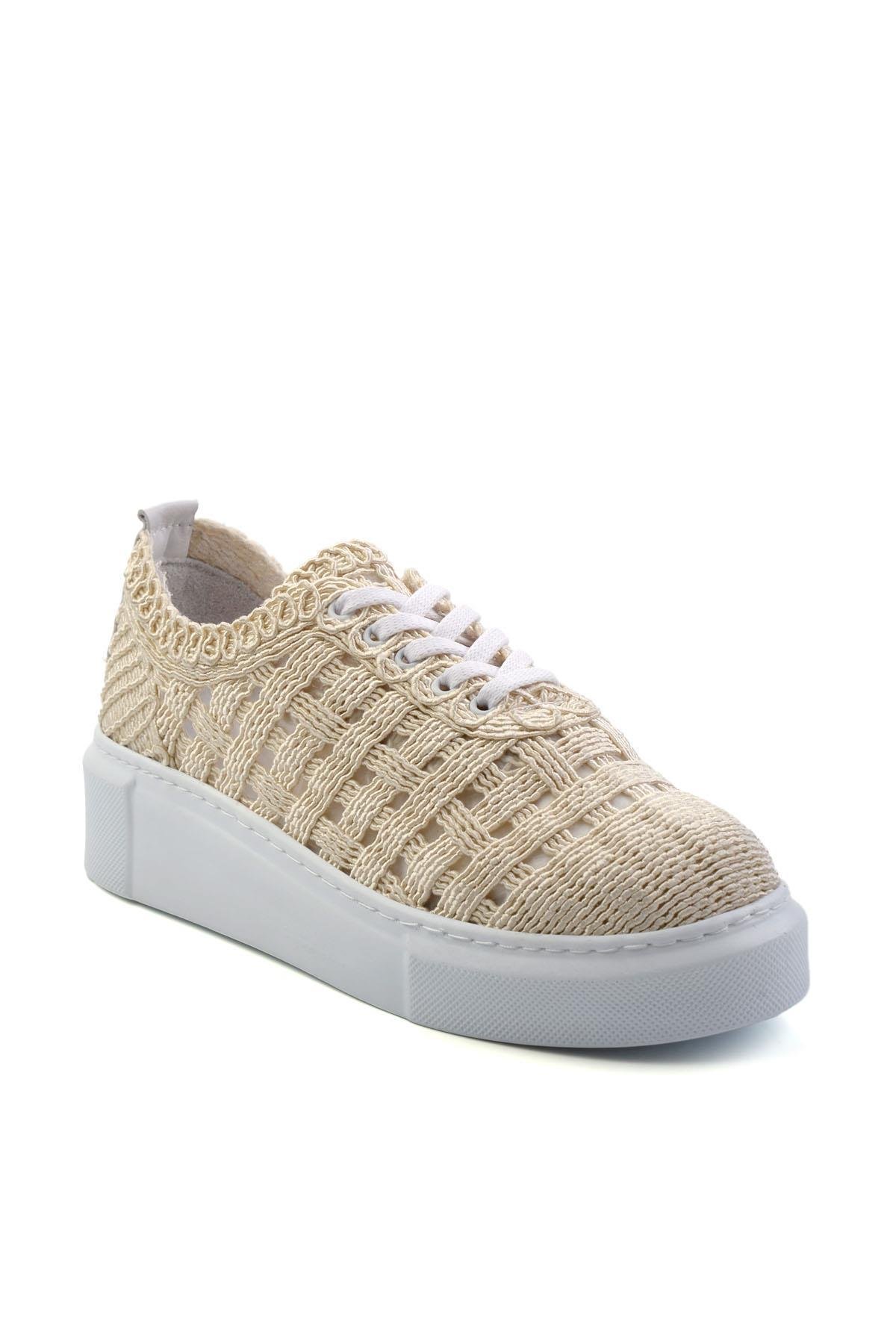 Bej Leather Kadın Sneaker K01303018616
