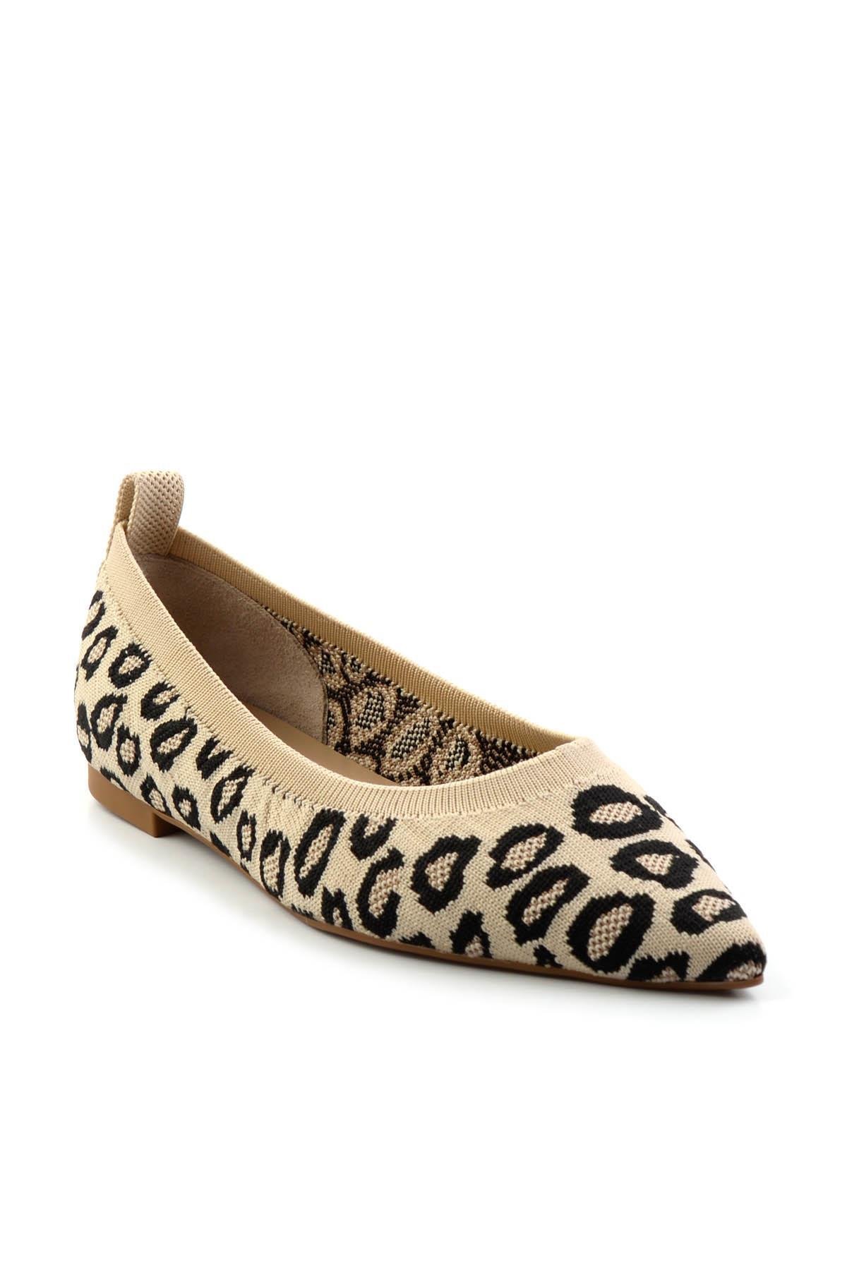 Bej Leopar  Kadın Babet K01327018482
