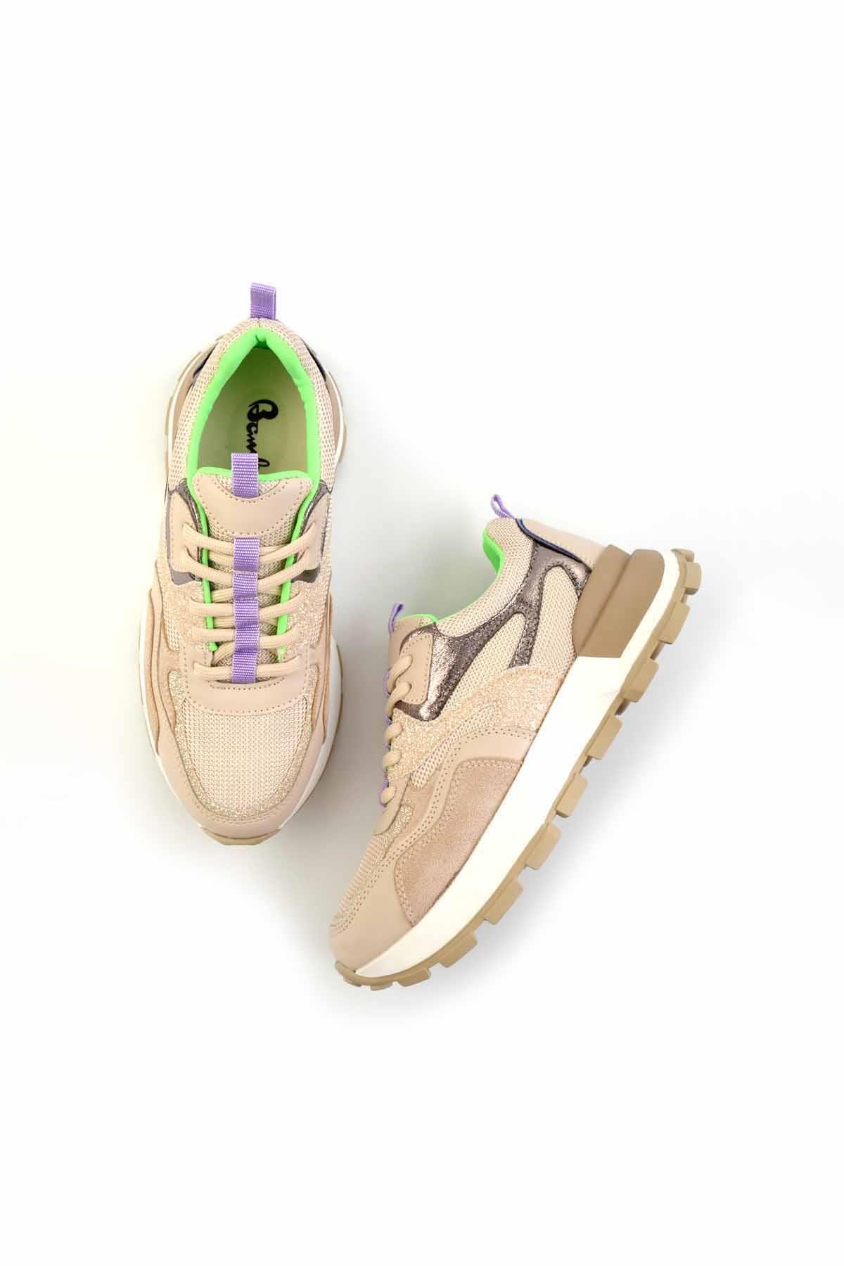 Bej Lila  Kadın Sneaker K01429160009