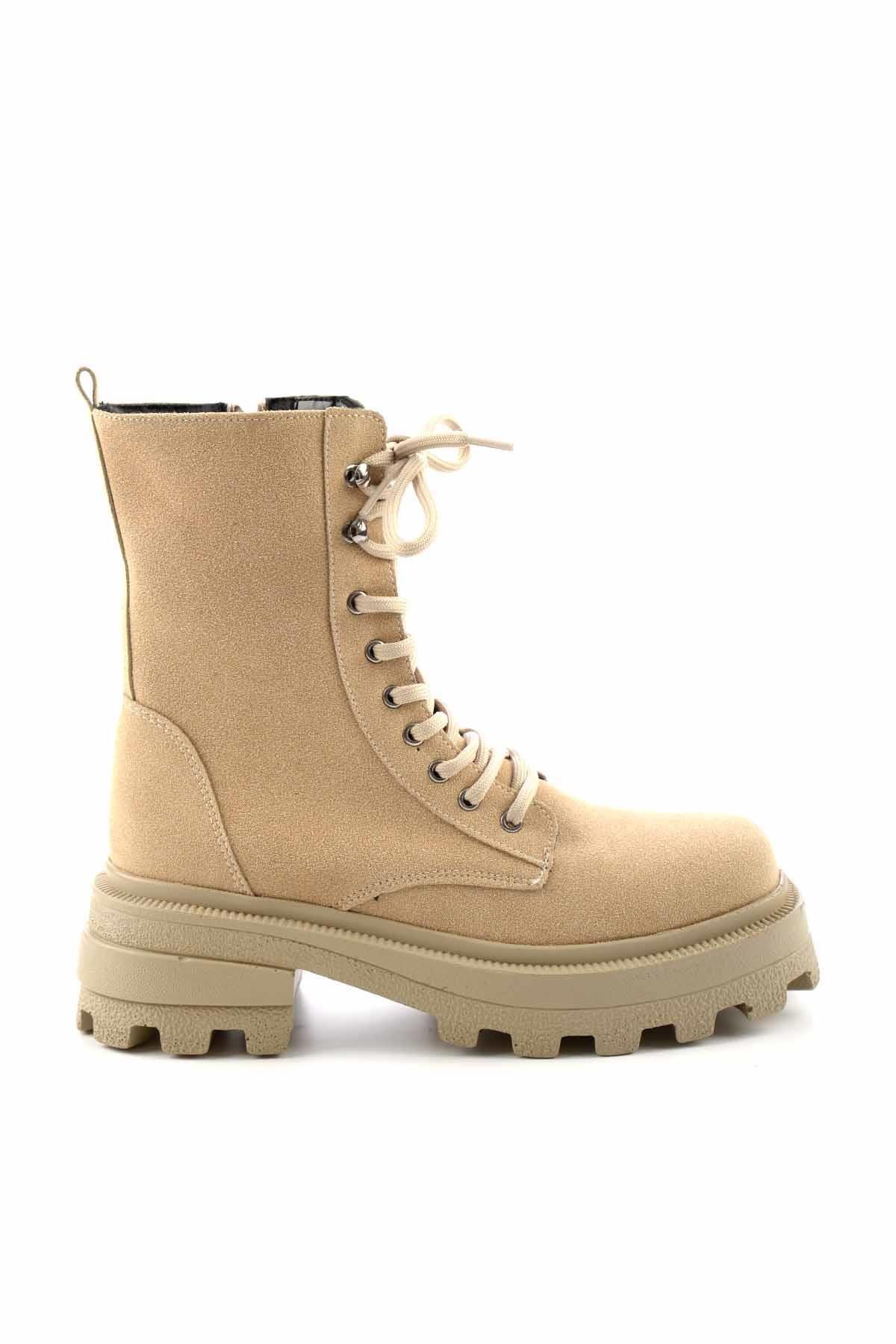 Bej Nubuk  Kadın Bot & Bootie K02566071001