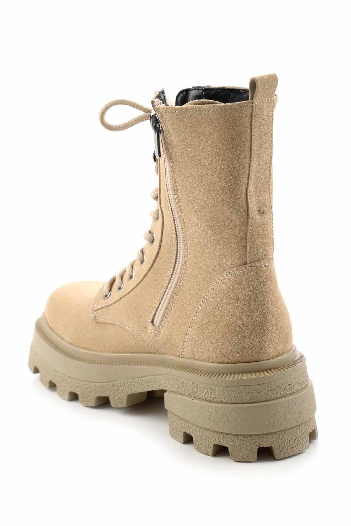 Bej Nubuk  Kadın Bot & Bootie K02566071001