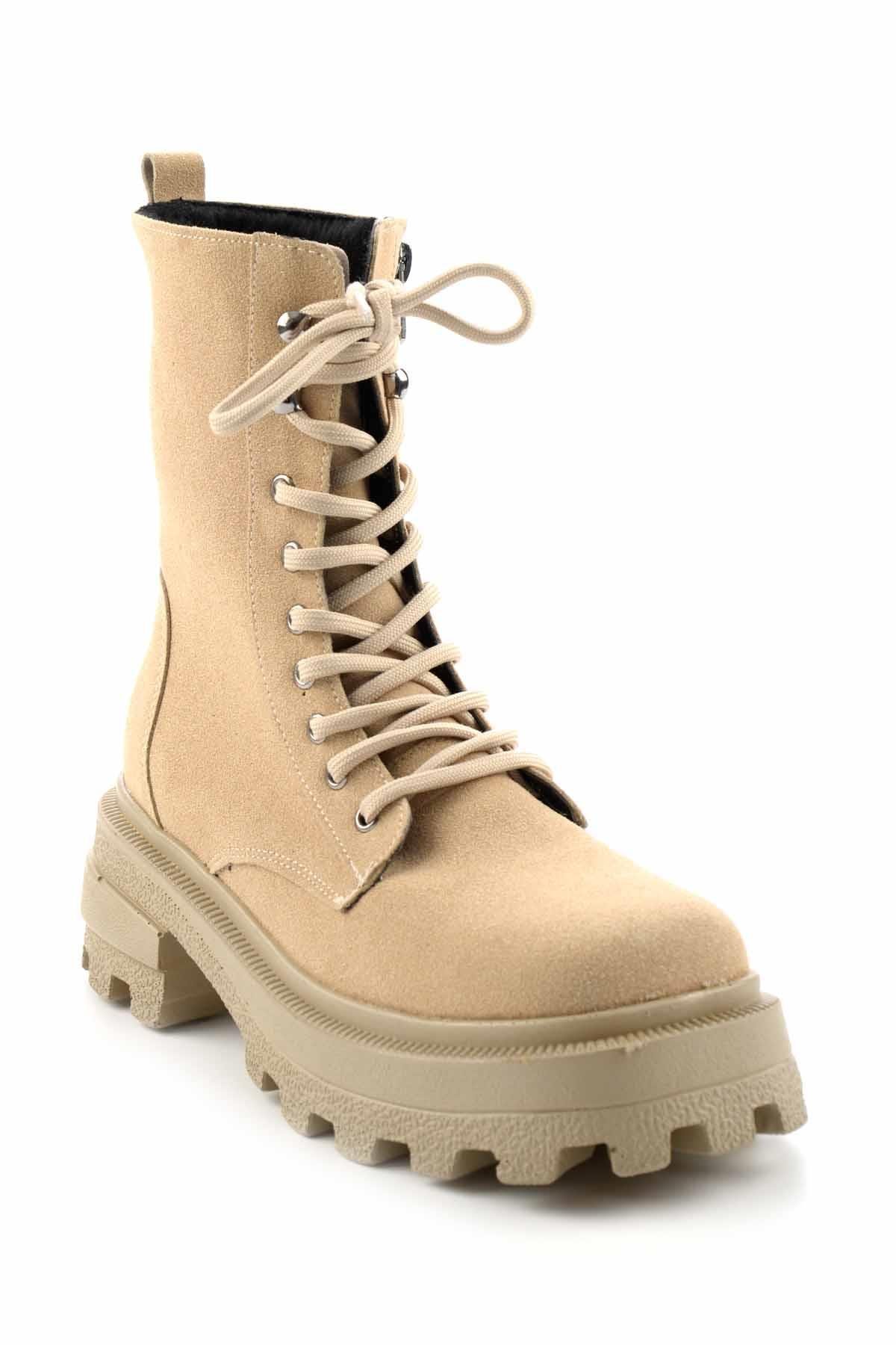 Bej Nubuk  Kadın Bot & Bootie K02566071001