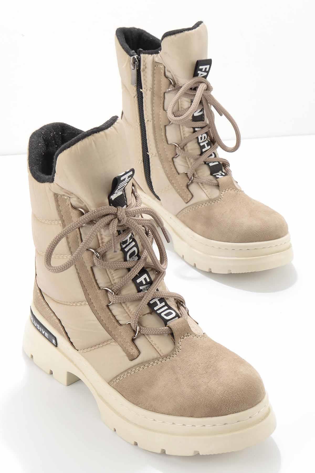 Bej Paraşüt  Kadın Bot & Bootie K02763075567