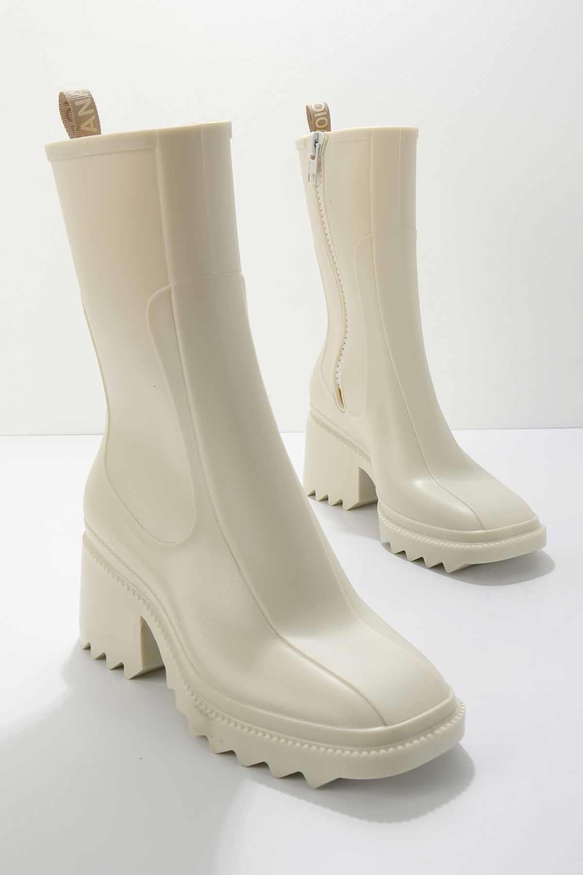 Bej Pvc  Kadın Bot & Bootie K02748100123