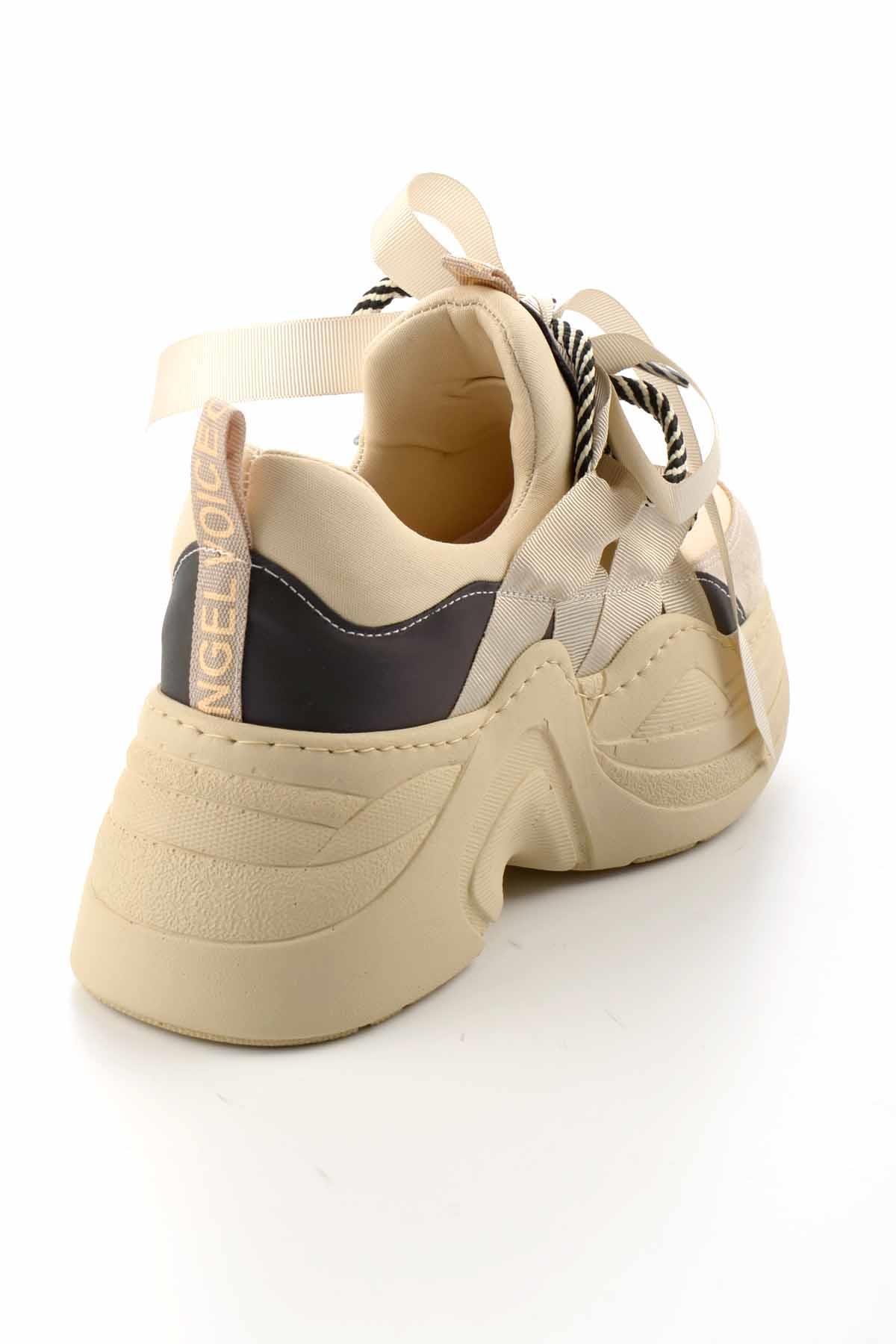 Bej Streç  Kadın Sneaker K01545202817