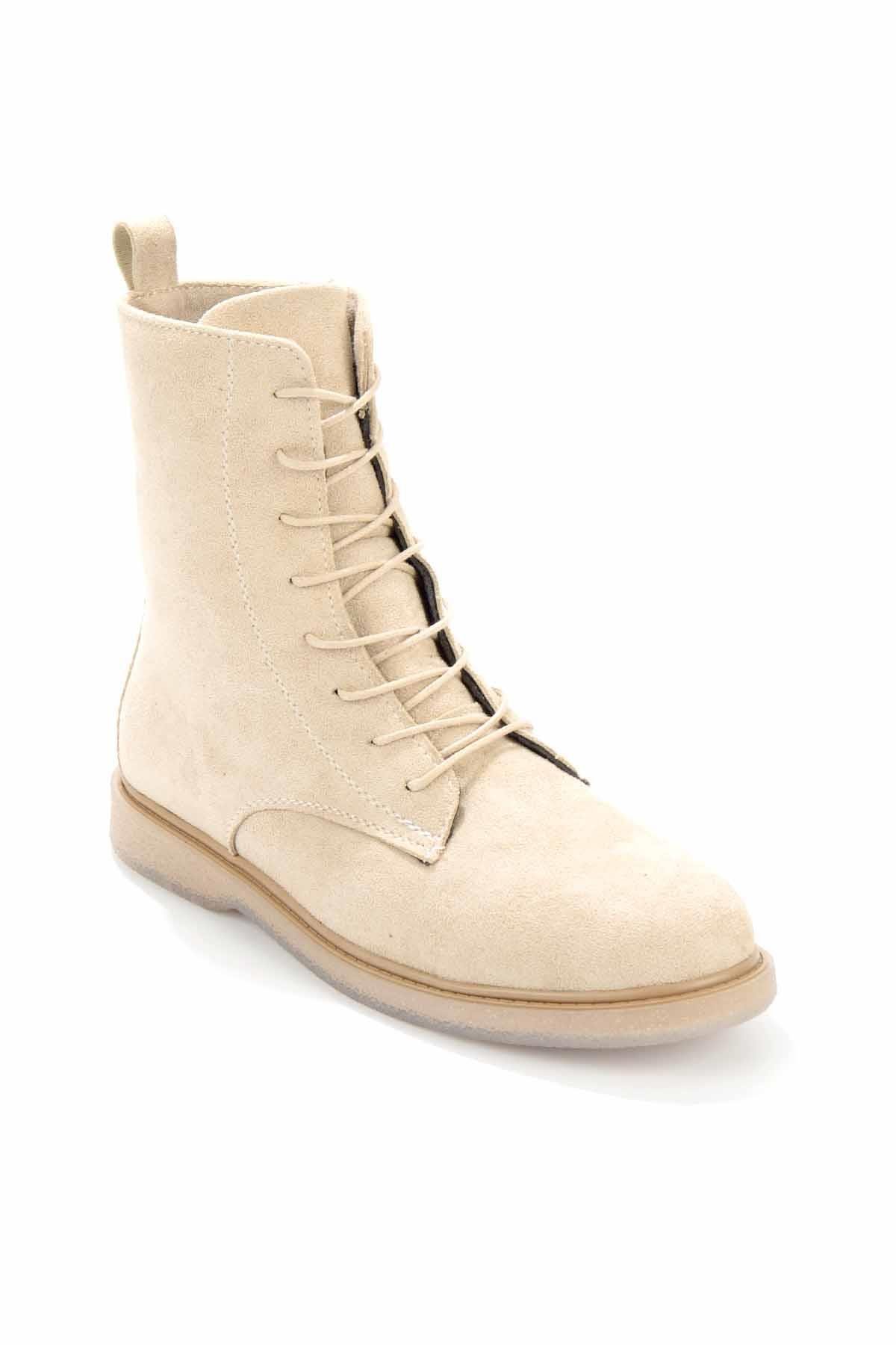 Bej Süet  Kadın Bot & Bootie K02116010502