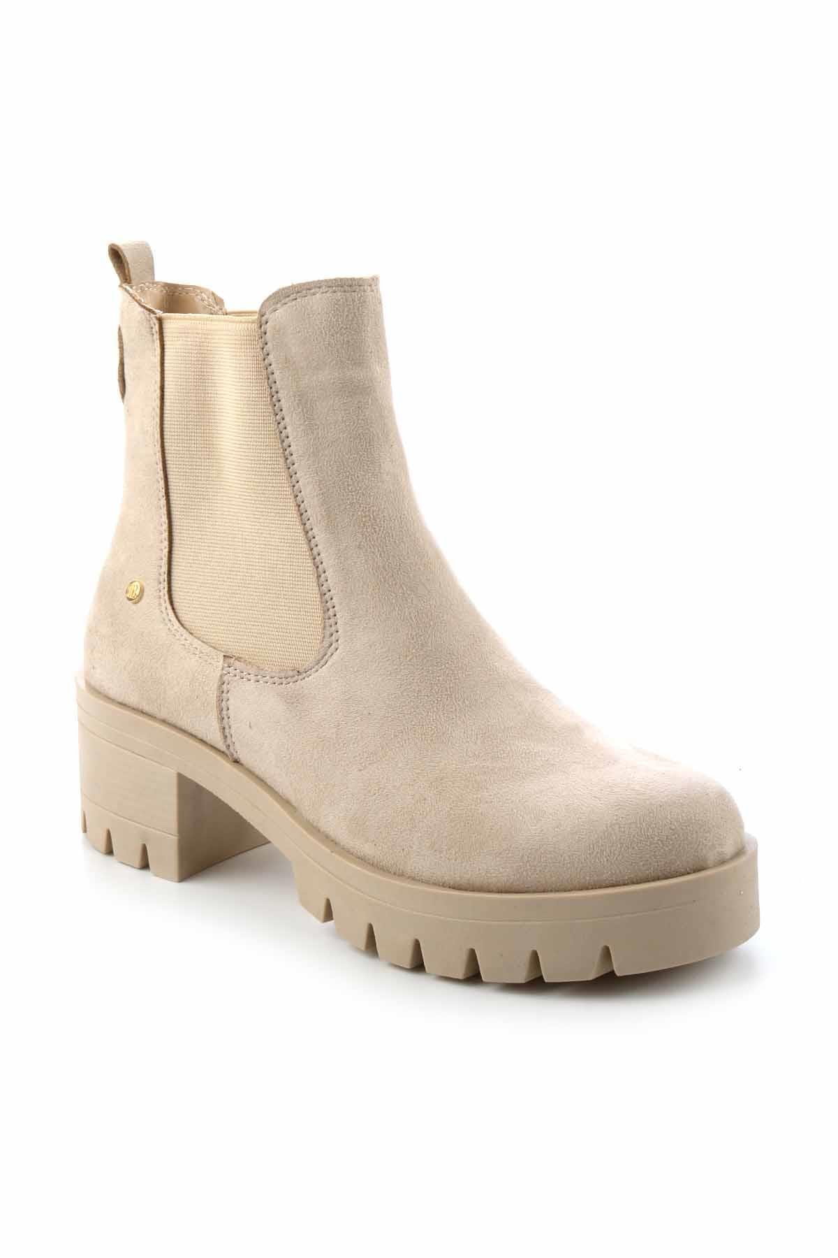 Bej Süet  Kadın Bot & Bootie K02538897902
