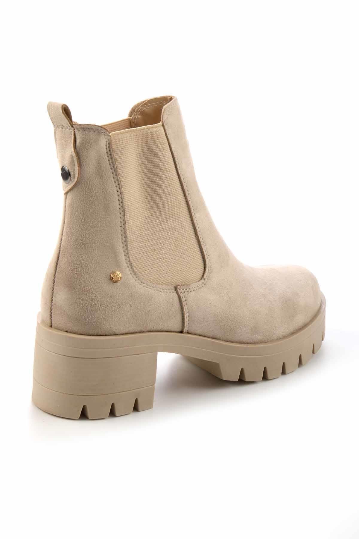 Bej Süet  Kadın Bot & Bootie K02538897902