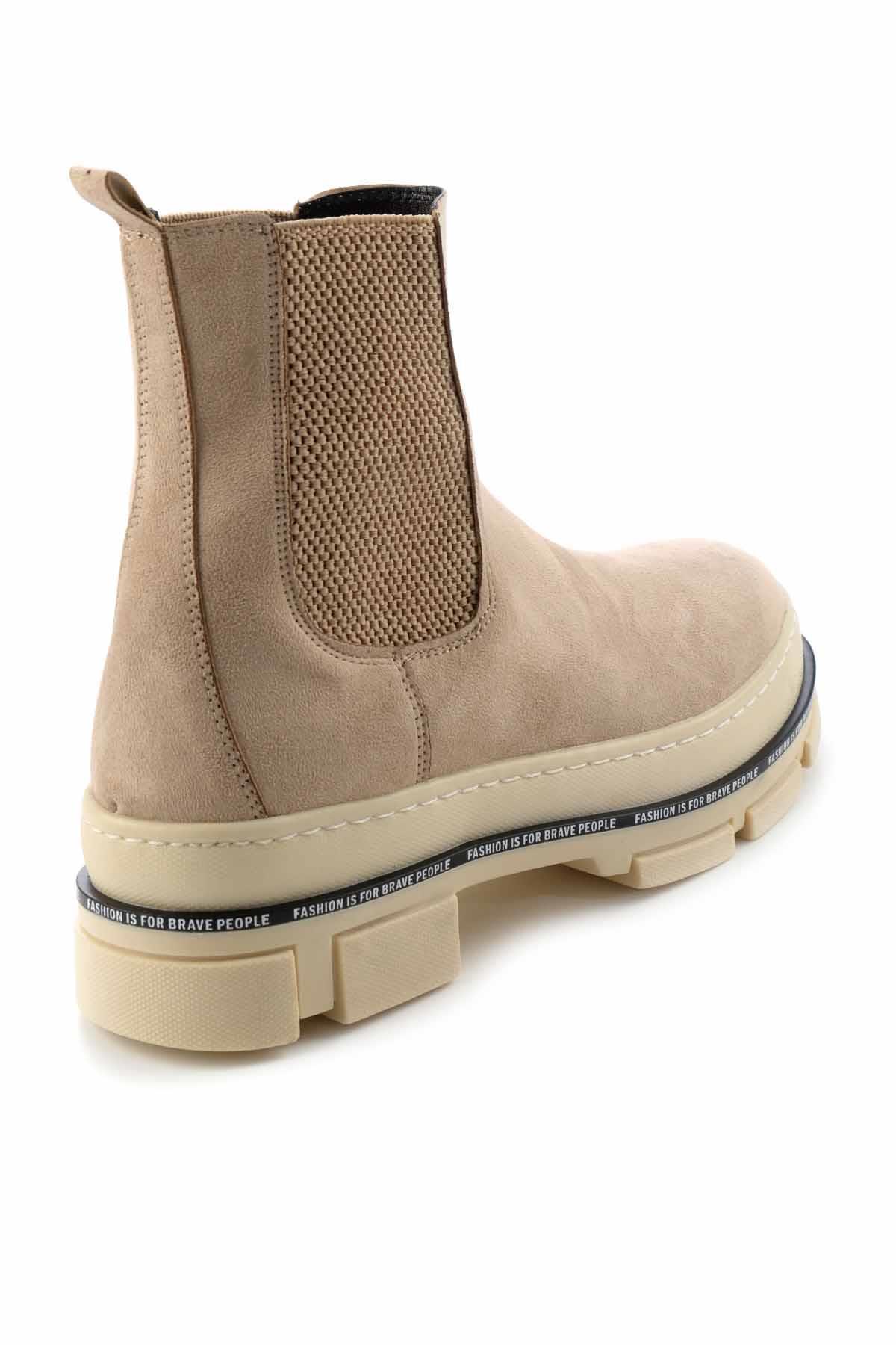 Bej Süet  Kadın Bot & Bootie K02643163602