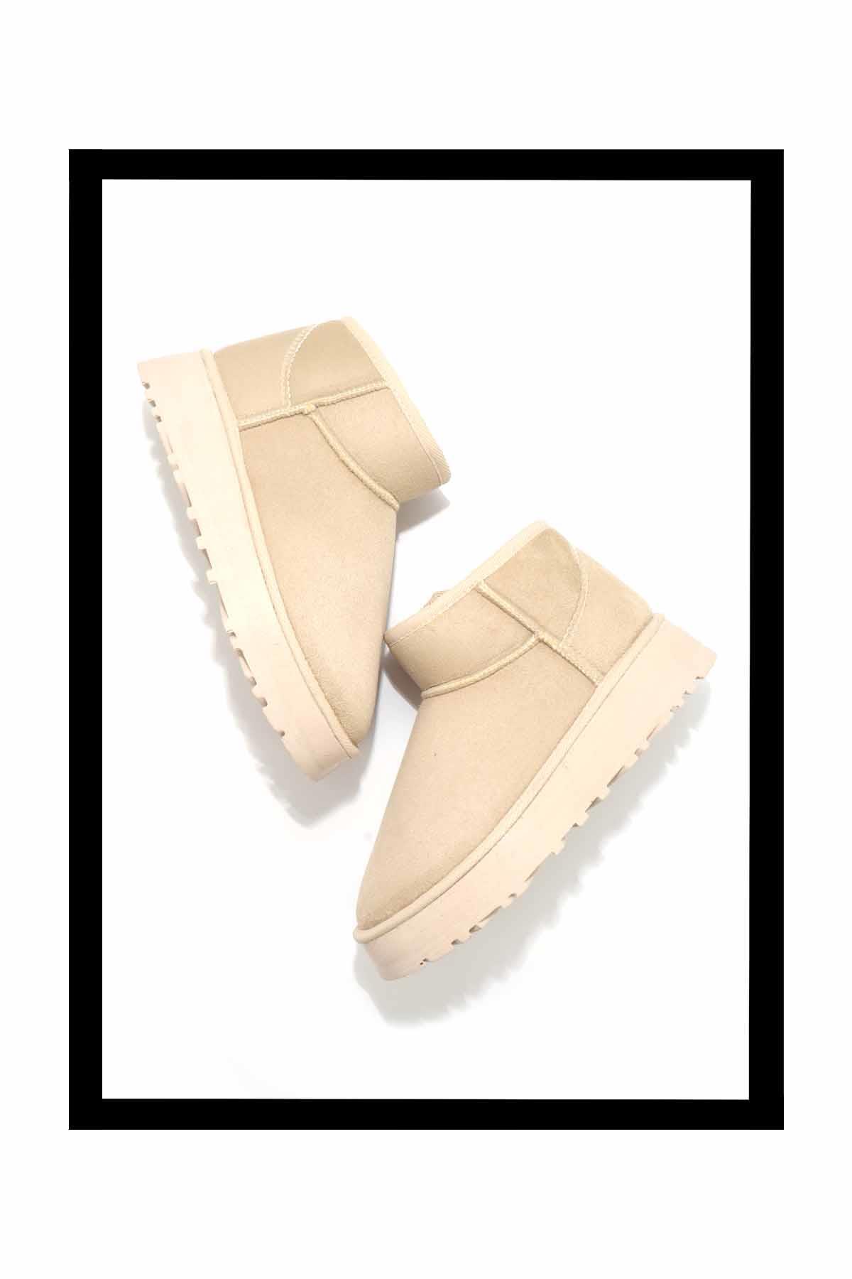 Bej Süet  Kadın Bot & Bootie K02855110002