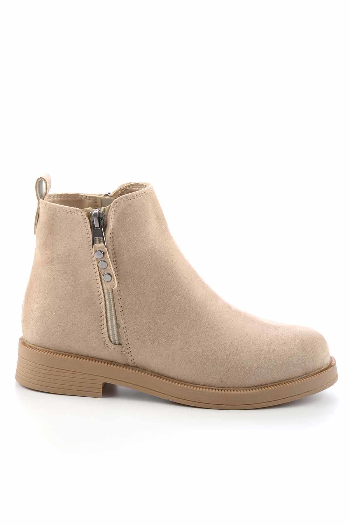 Bej Süet  Kadın Bot & Bootie K02913234002
